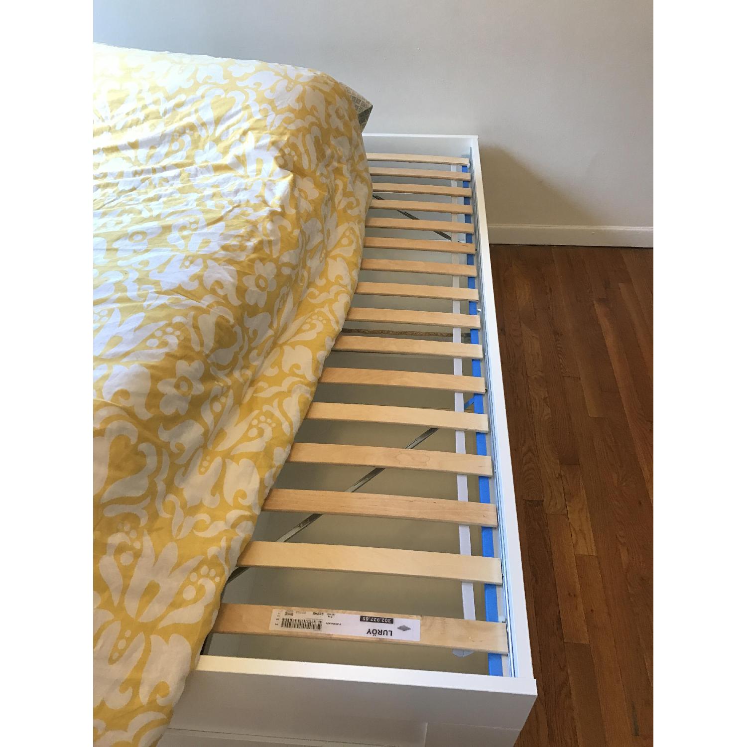 Ikea Brimnes Full Size Bed Frame w/ 4 Storage Drawers - image-9