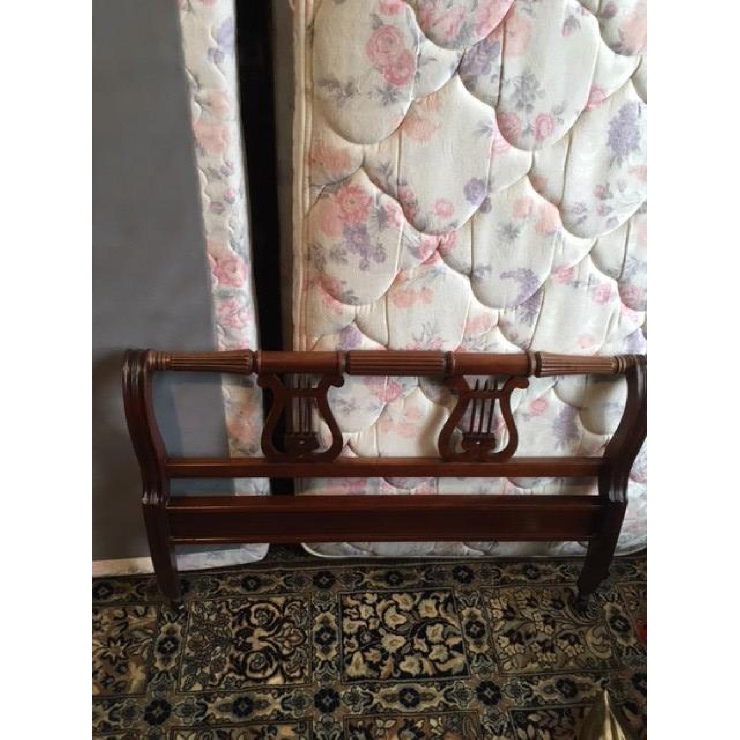 Huntley Furniture Antique Wood Twin Bed Frame AptDeco