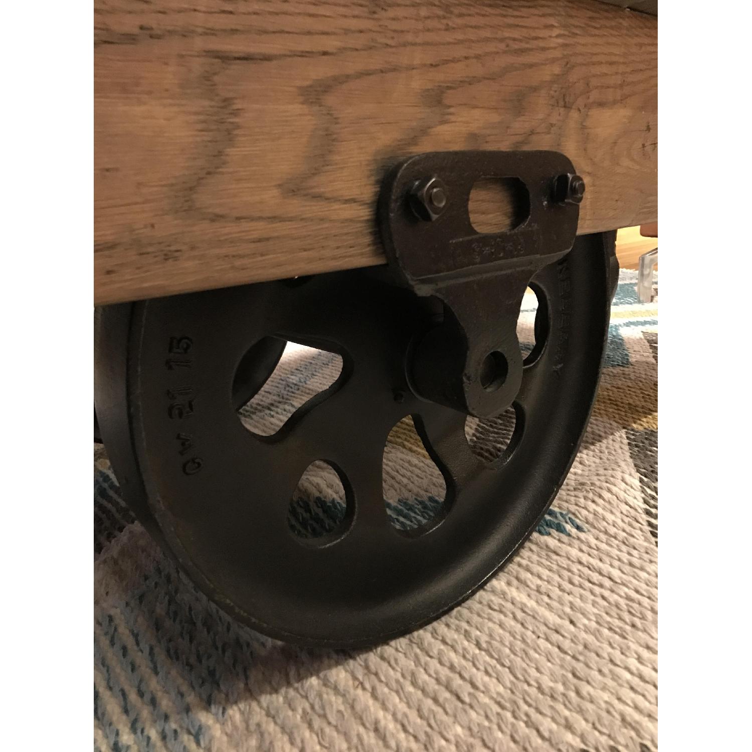 Restoration Hardware Reclaimed Factory Cart Coffee Table AptDeco