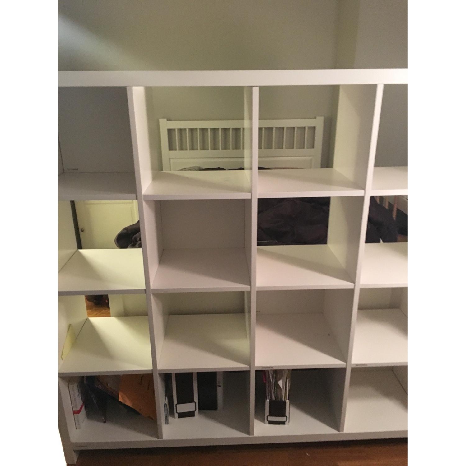Staples 16 Cube Room Divider/Bookshelf AptDeco