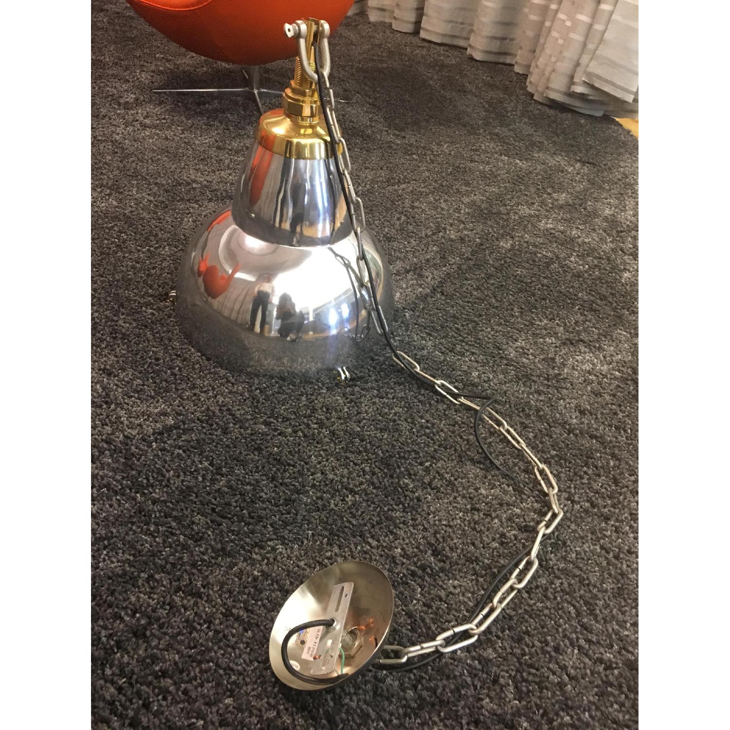 Restoration Hardware Vintage Belgian Factory Pendants - image-2