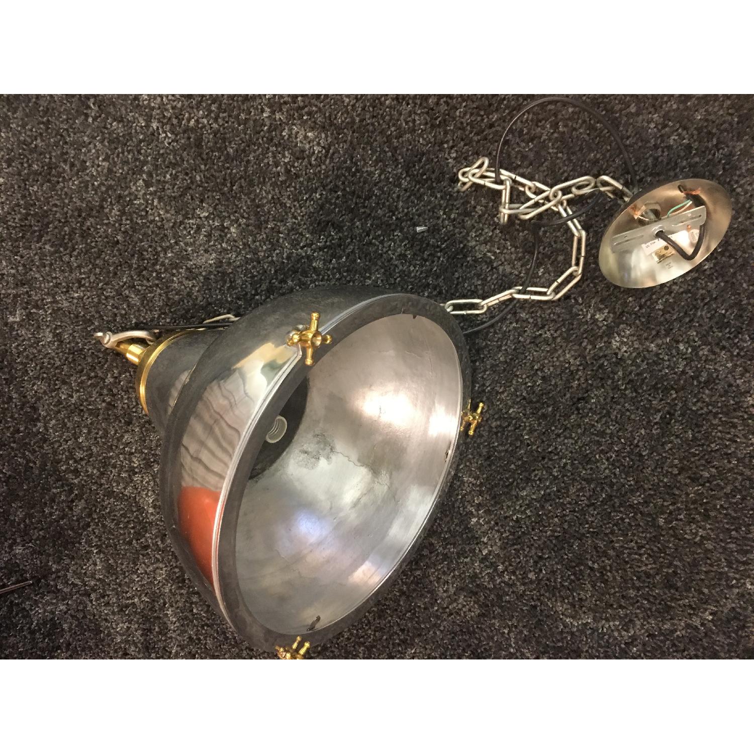 Restoration Hardware Vintage Belgian Factory Pendants - image-3