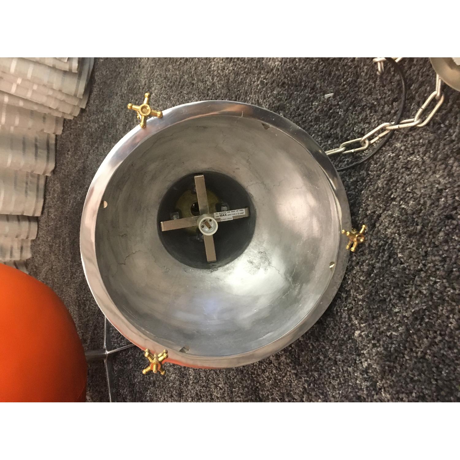 Restoration Hardware Vintage Belgian Factory Pendants - image-4