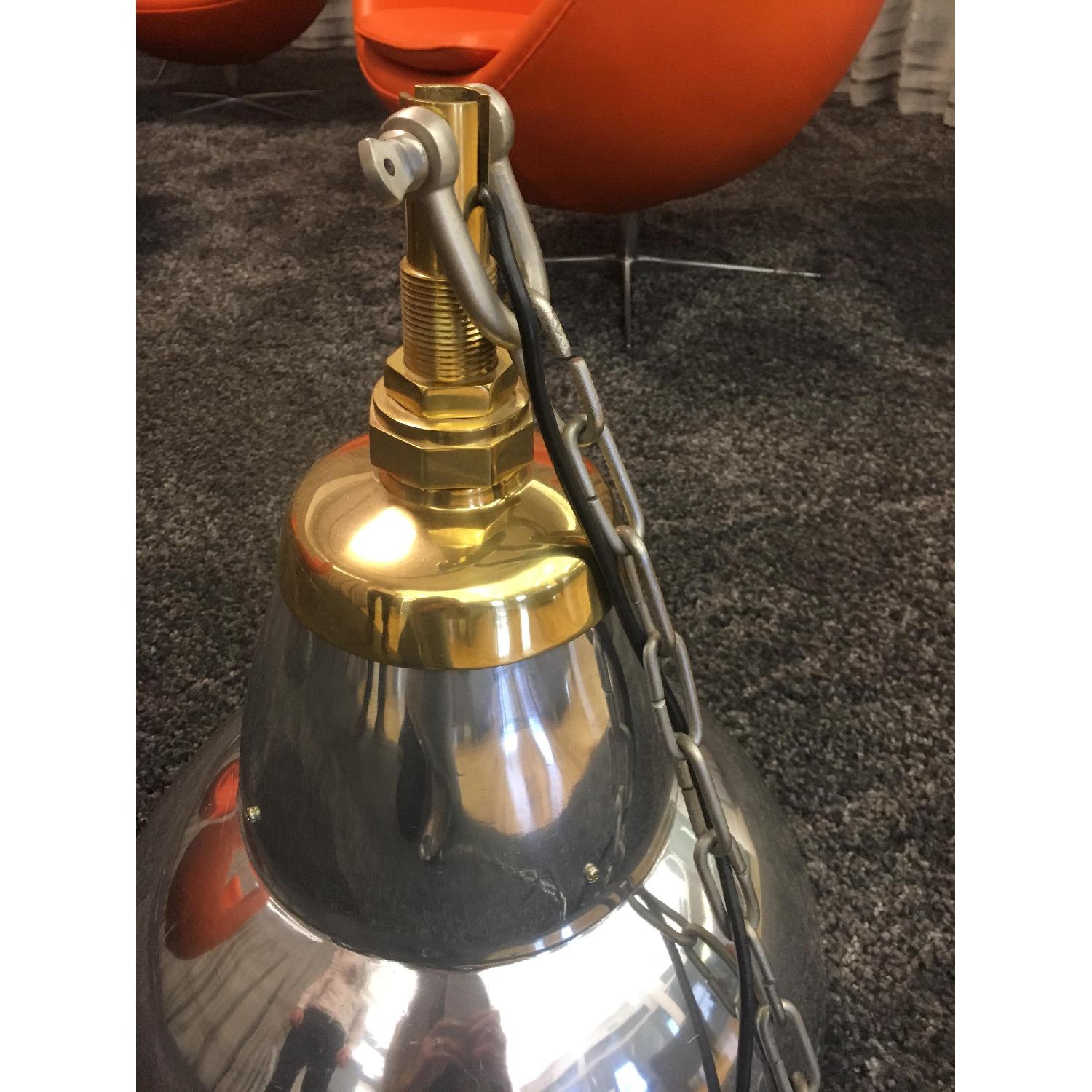 Restoration Hardware Vintage Belgian Factory Pendants - image-5