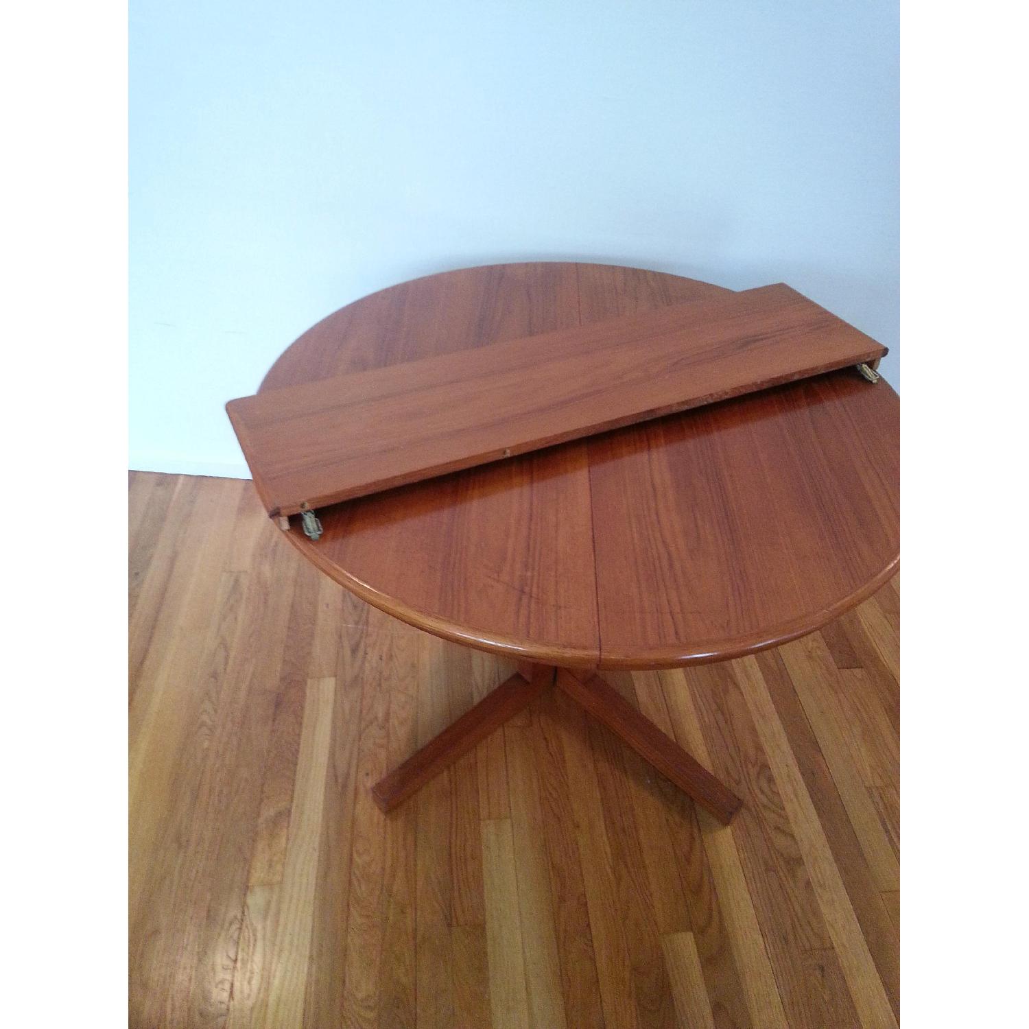 Mobler Furniture Round Teak Danish Dining Table w/ Pedestal Base - image-3