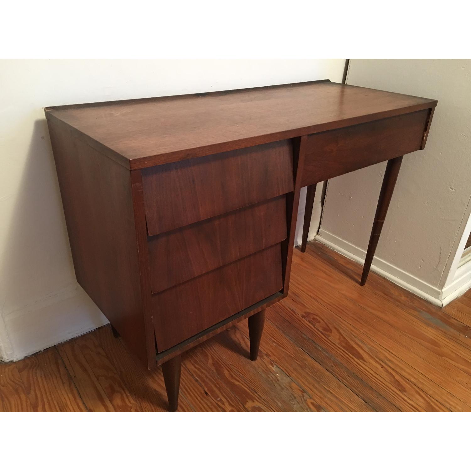 Vintage Mid Century Modern Wooden Desk - image-3