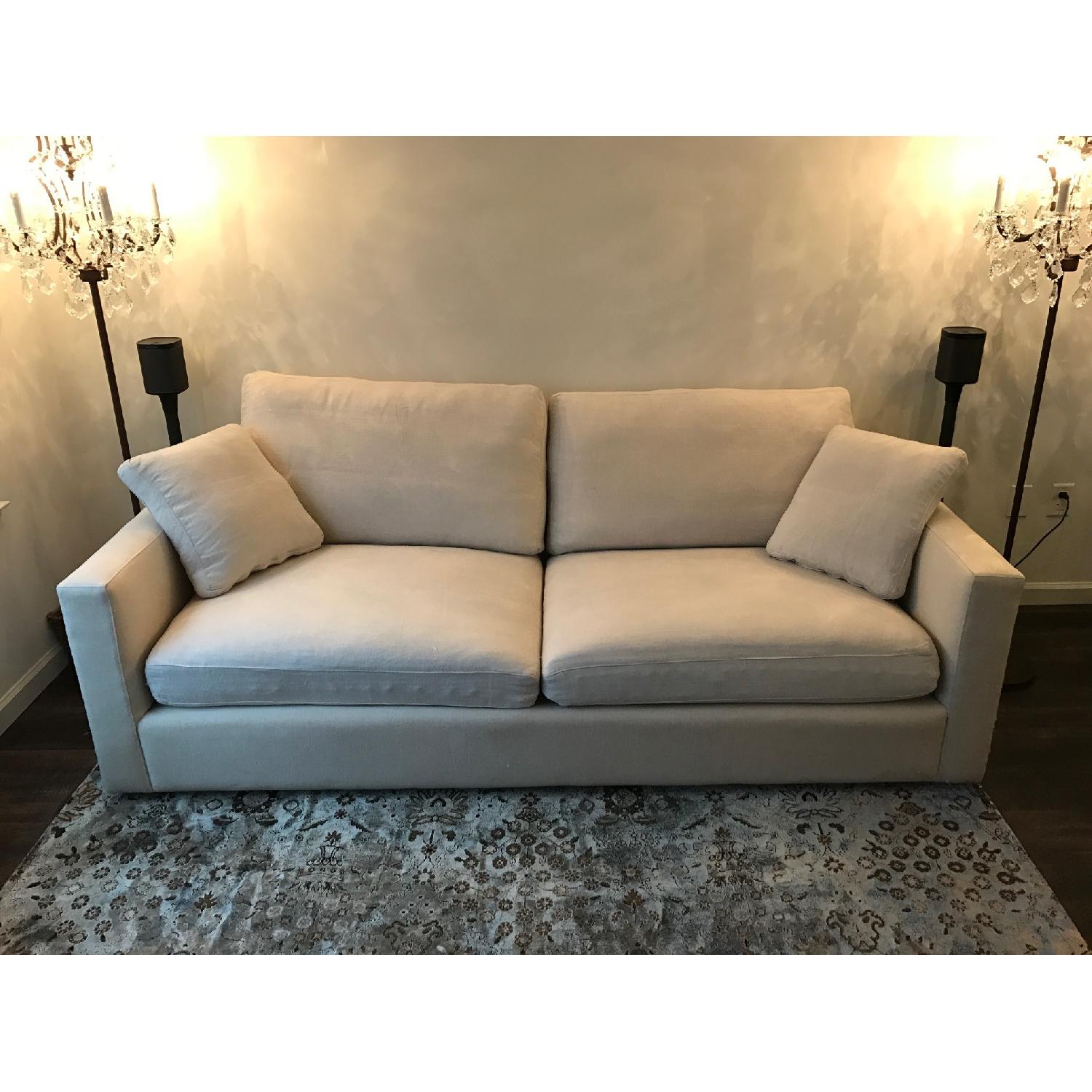 ABC Carpet and Home Cobble Hill Greenwich Linen Sofa - image-1