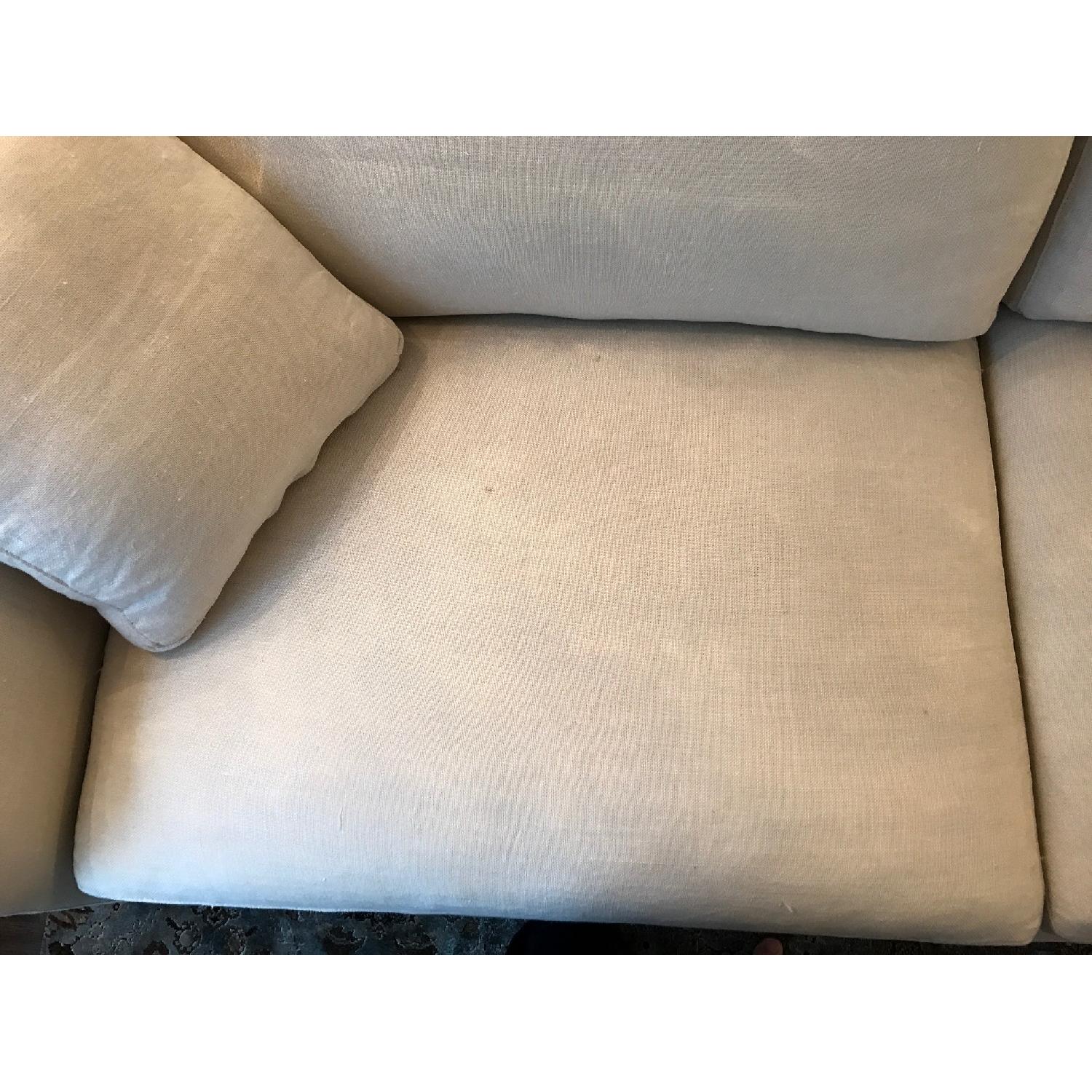 ABC Carpet and Home Cobble Hill Greenwich Linen Sofa - image-6