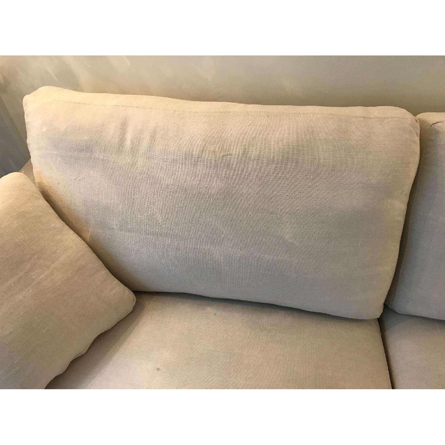 ABC Carpet and Home Cobble Hill Greenwich Linen Sofa - image-7