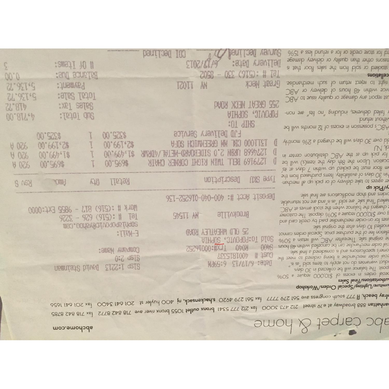 ABC Carpet and Home Cobble Hill Greenwich Linen Sofa - image-11