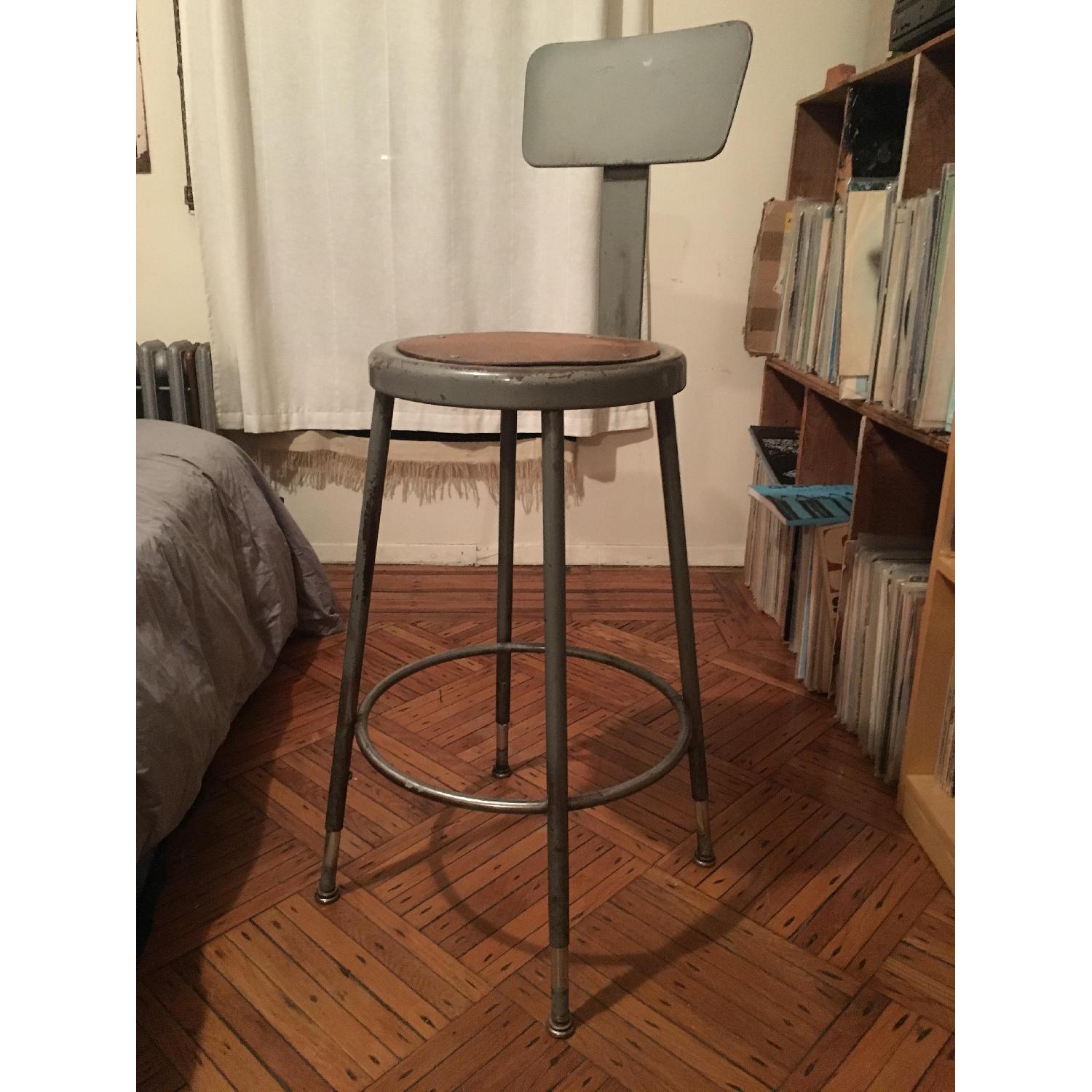Vintage Industrial Bar Stools - image-2