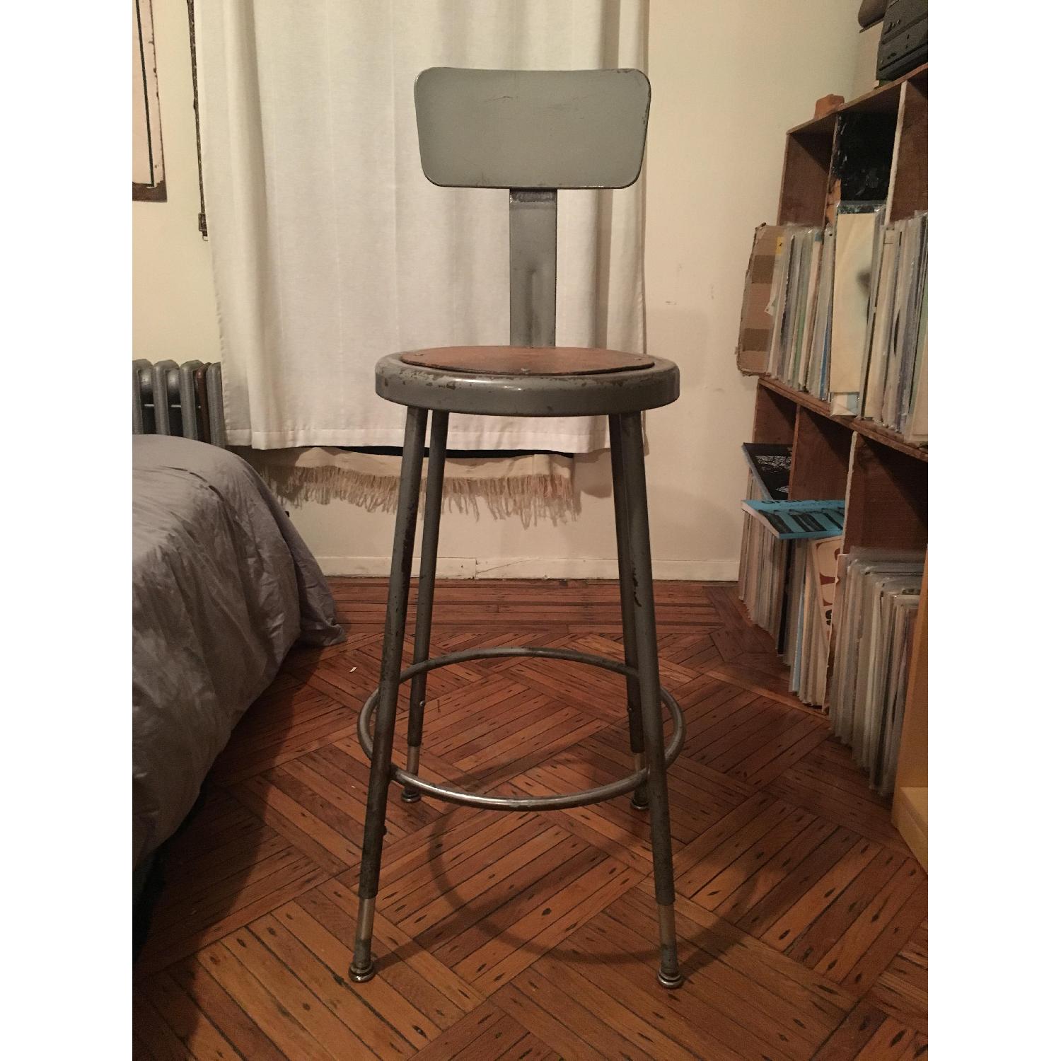 Vintage Industrial Bar Stools - image-3
