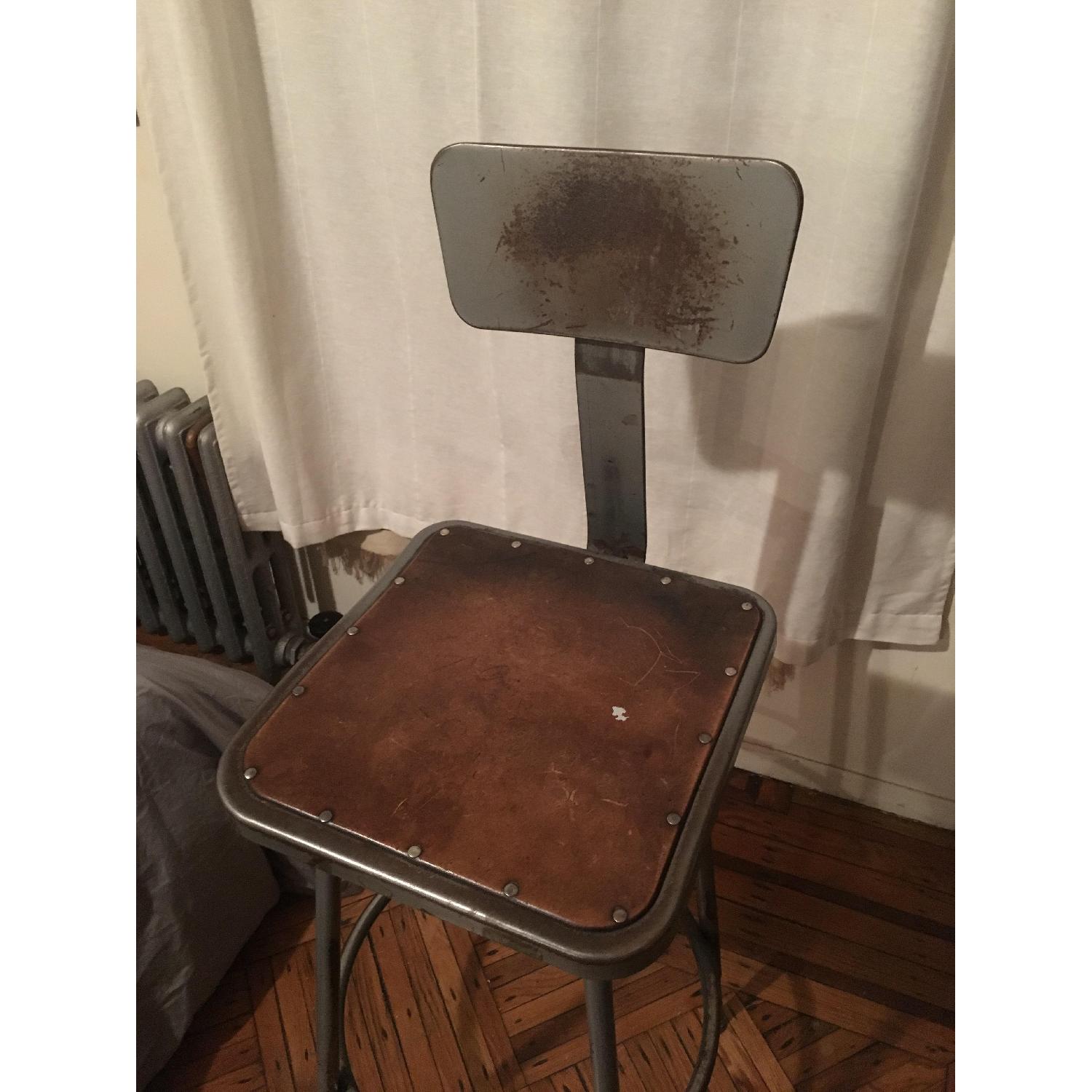 Vintage Industrial Bar Stools - image-4