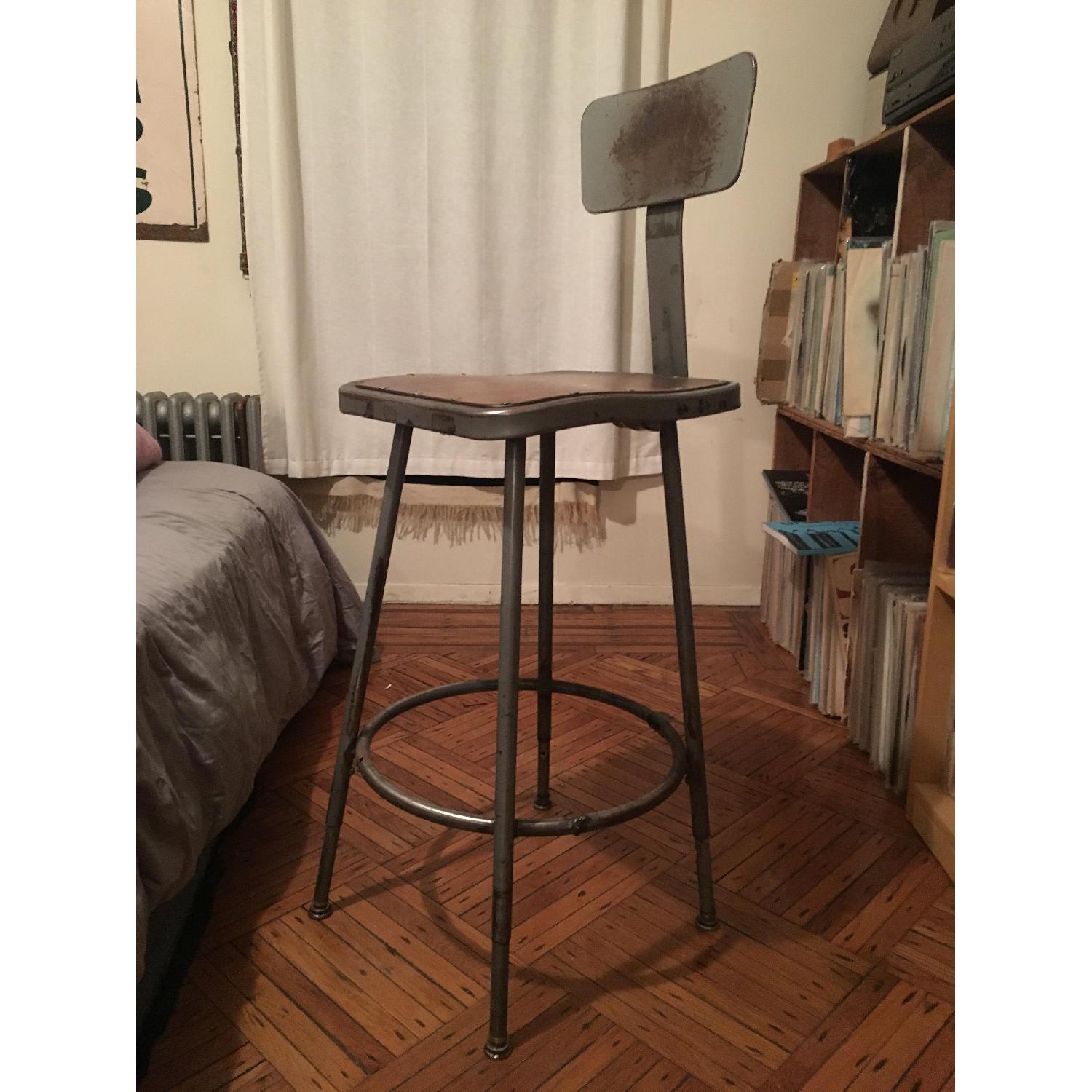 Vintage Industrial Bar Stools - image-5