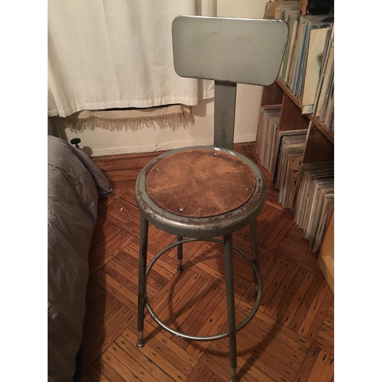 Vintage Industrial Bar Stools - image-7
