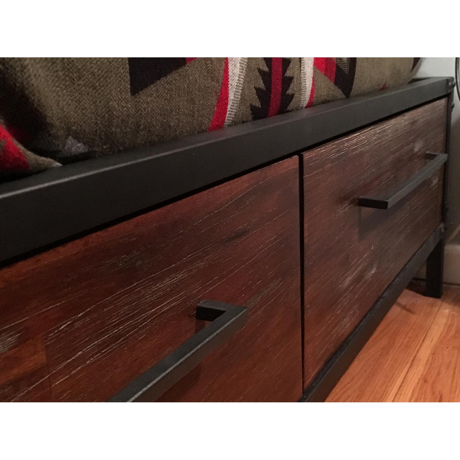Coaster Fine Furniture Industrial Weathered Acacia Wood & Metal Frame Bed - image-2