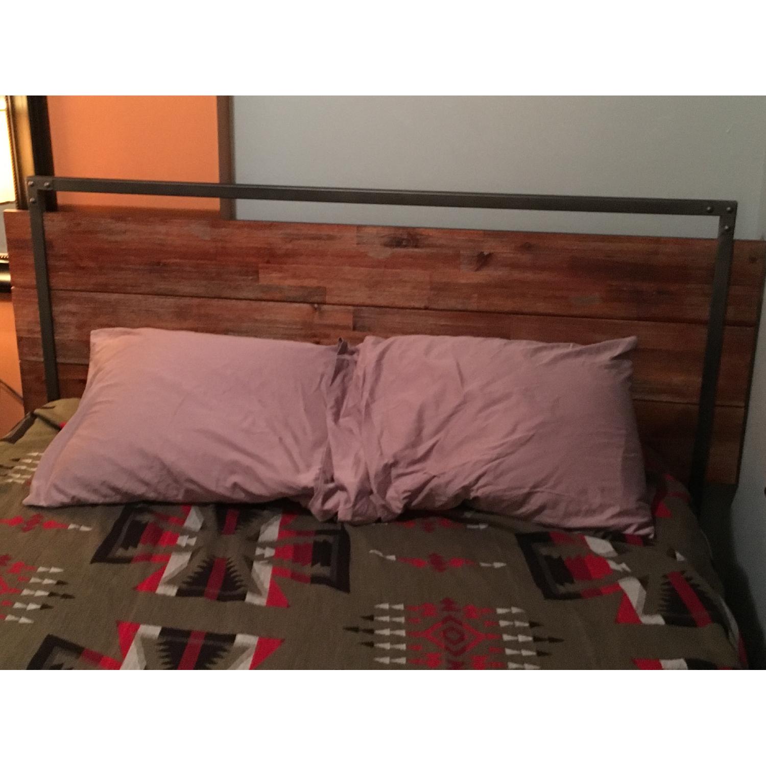 Coaster Fine Furniture Industrial Weathered Acacia Wood & Metal Frame Bed - image-3