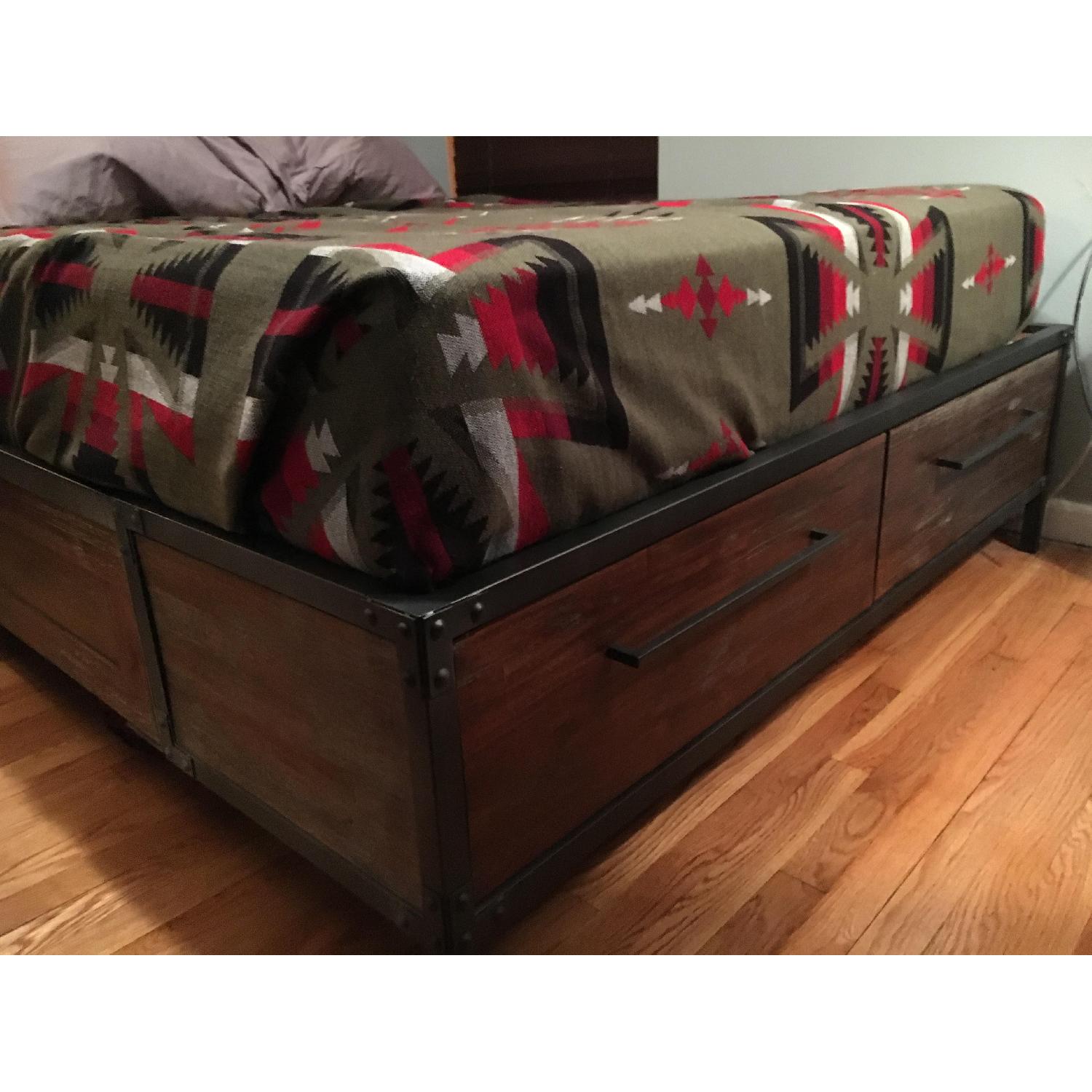 Coaster Fine Furniture Industrial Weathered Acacia Wood & Metal Frame Bed - image-4