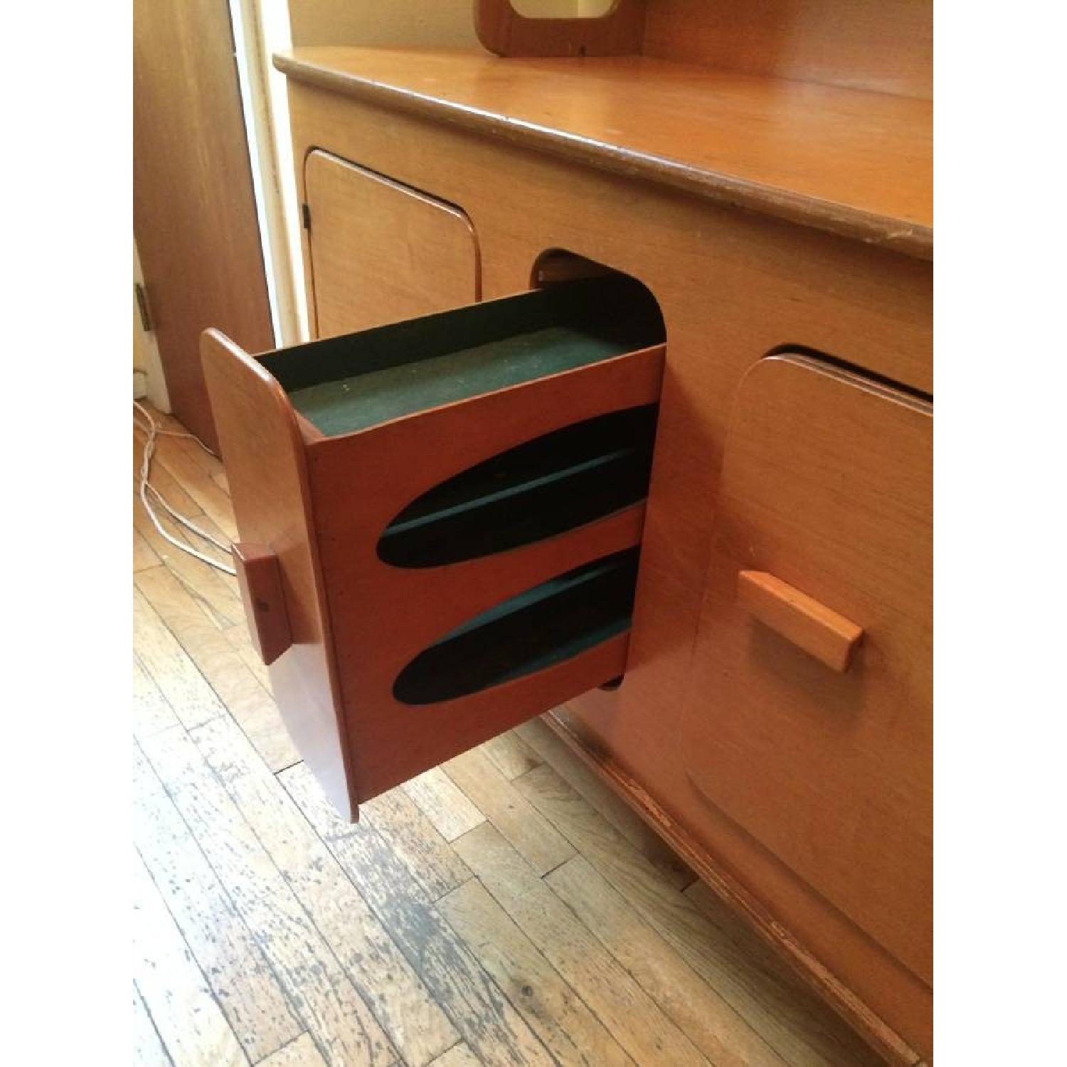 Vintage 1950s Thaden Jordan Birch Bentwood Buffet w/ Hutch - image-4