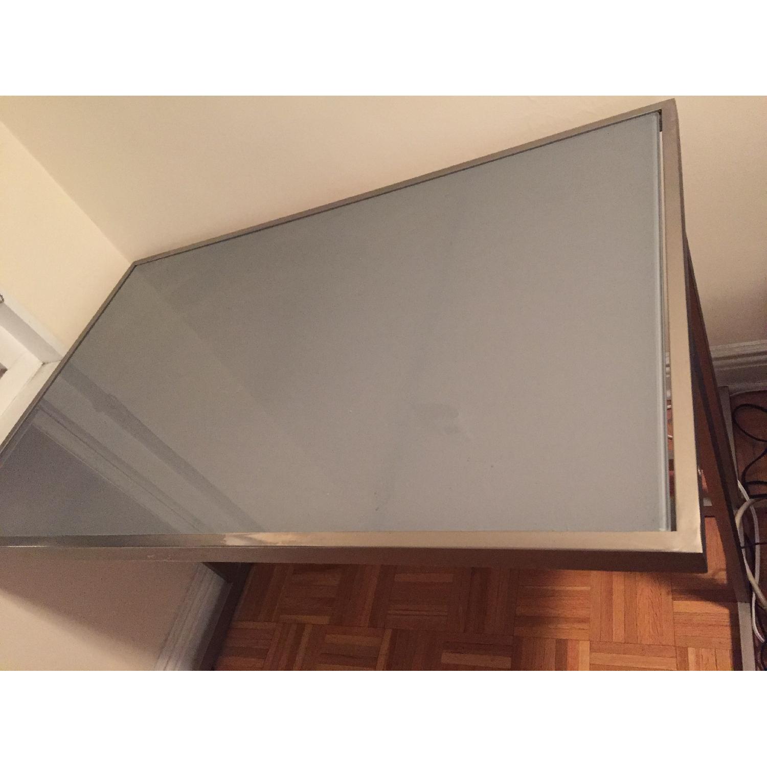 CB2 Frosted Glass Top Desk - image-3