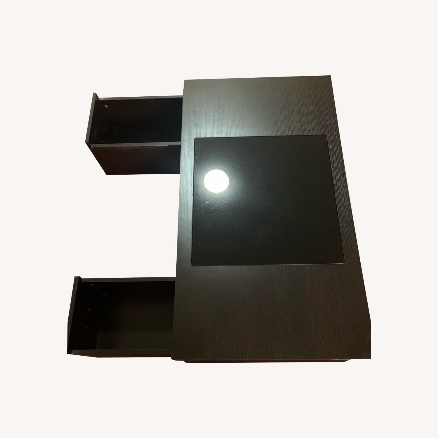 Wooden Coffee Table With Glass-top - image-0