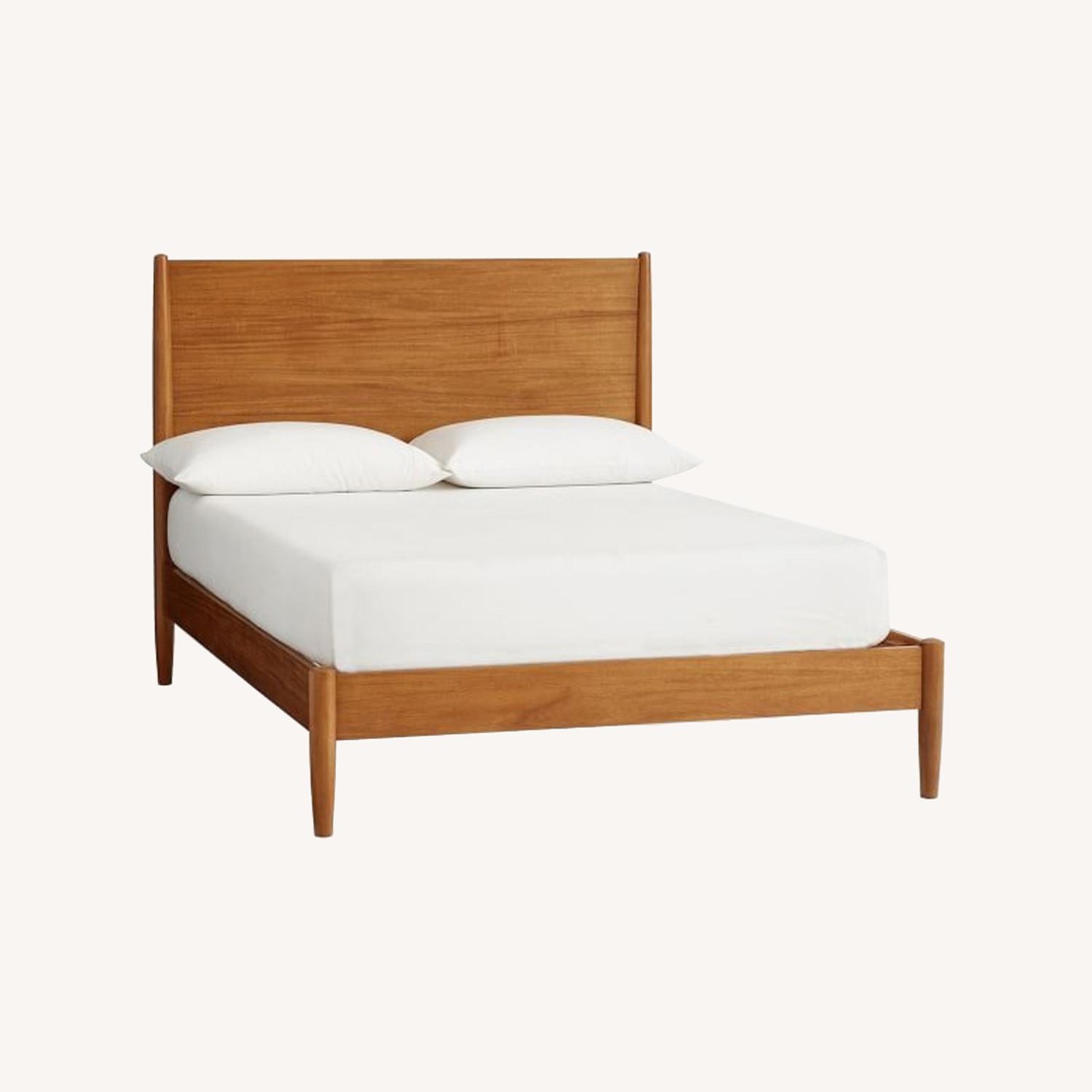West Elm Wooden Bed Frame - image-0