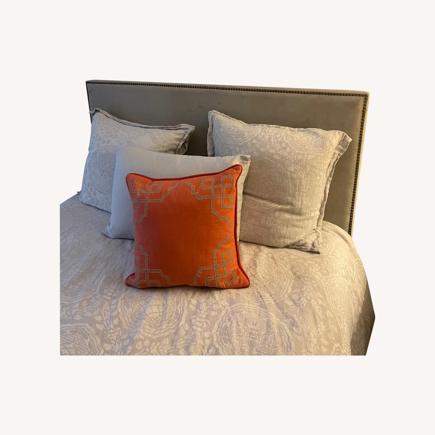 West Elm Headboard & Bed Frame Size Queen - image-0