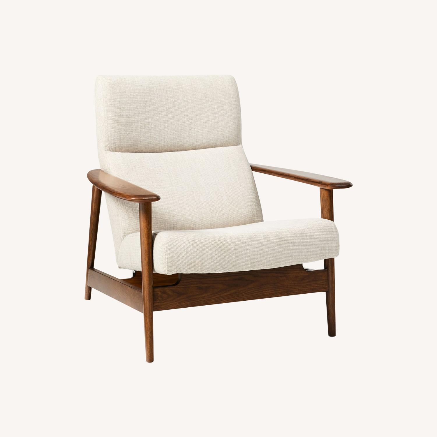 West Elm Mid-Century Show Wood High-Back Chair - image-0
