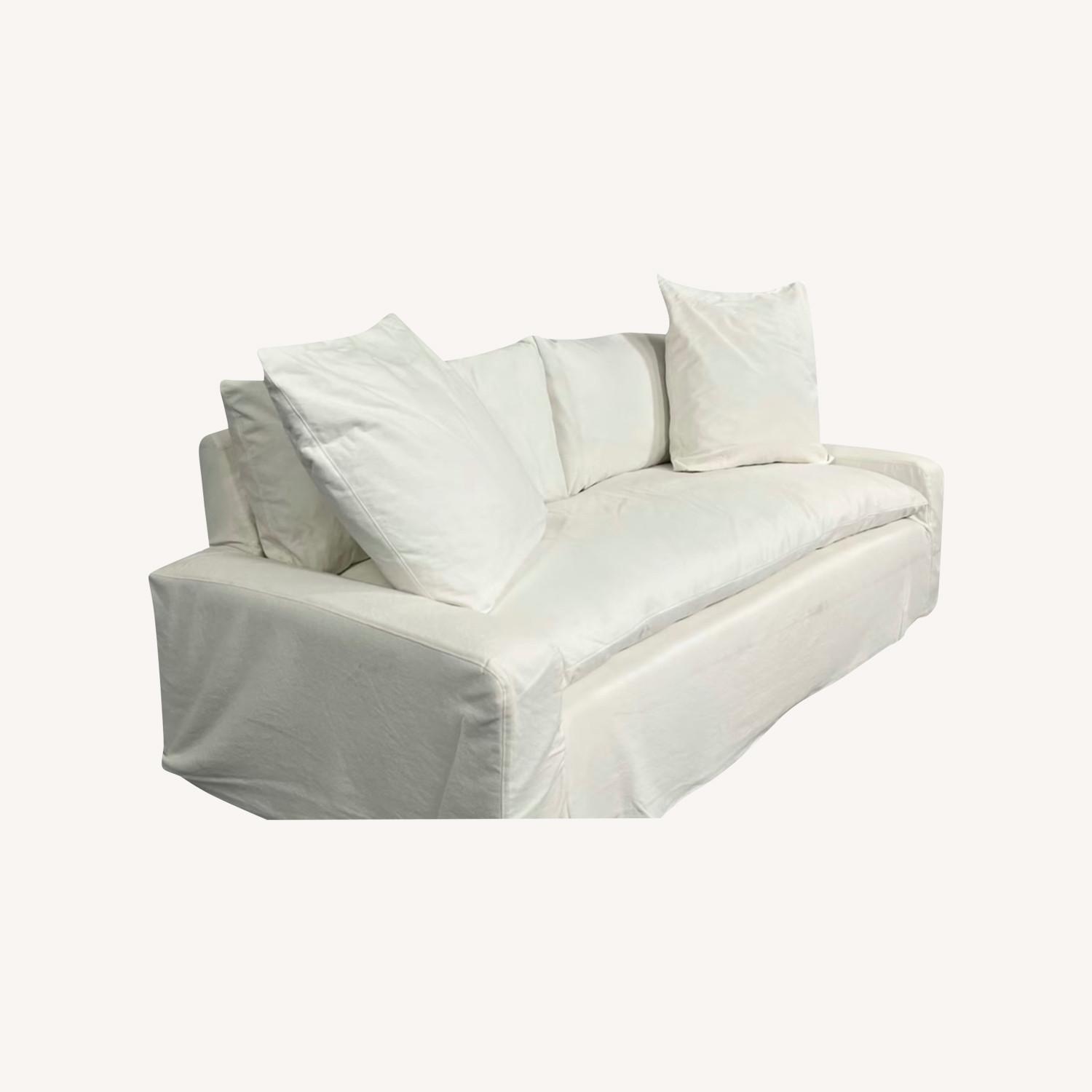 Crate & Barrel Slipcover Cloud Sofa - image-0