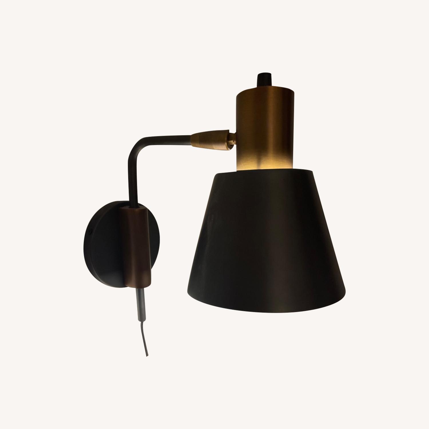 Crate & Barrel Plug In Wall Sconce - image-0