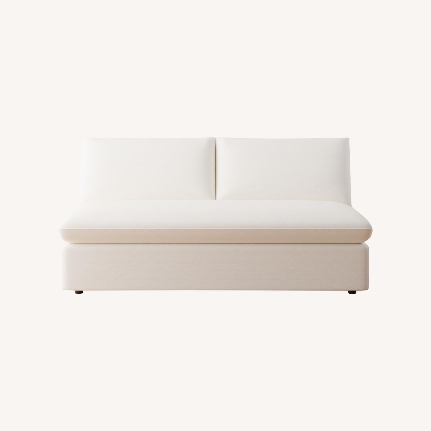Pottery Barn Union Armless Loveseat - image-0