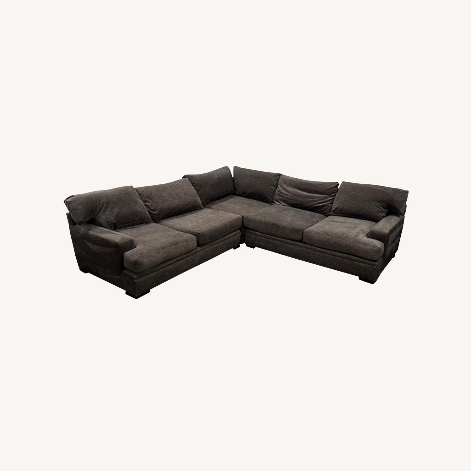 Raymour & Flanigan Dark Gray Large Sectional - AptDeco