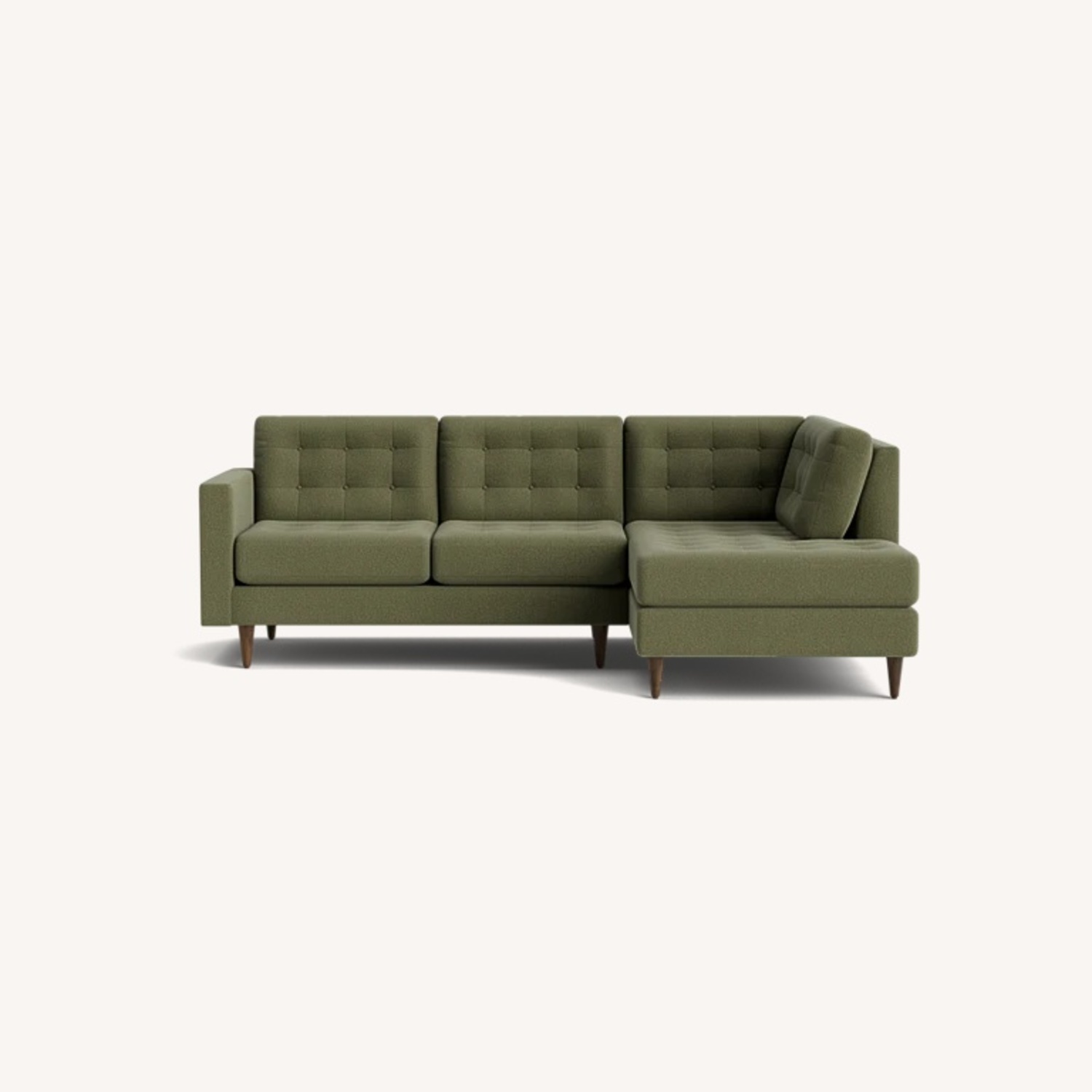 Eliot Apartment Sectional with Bumper - Olive - image-0