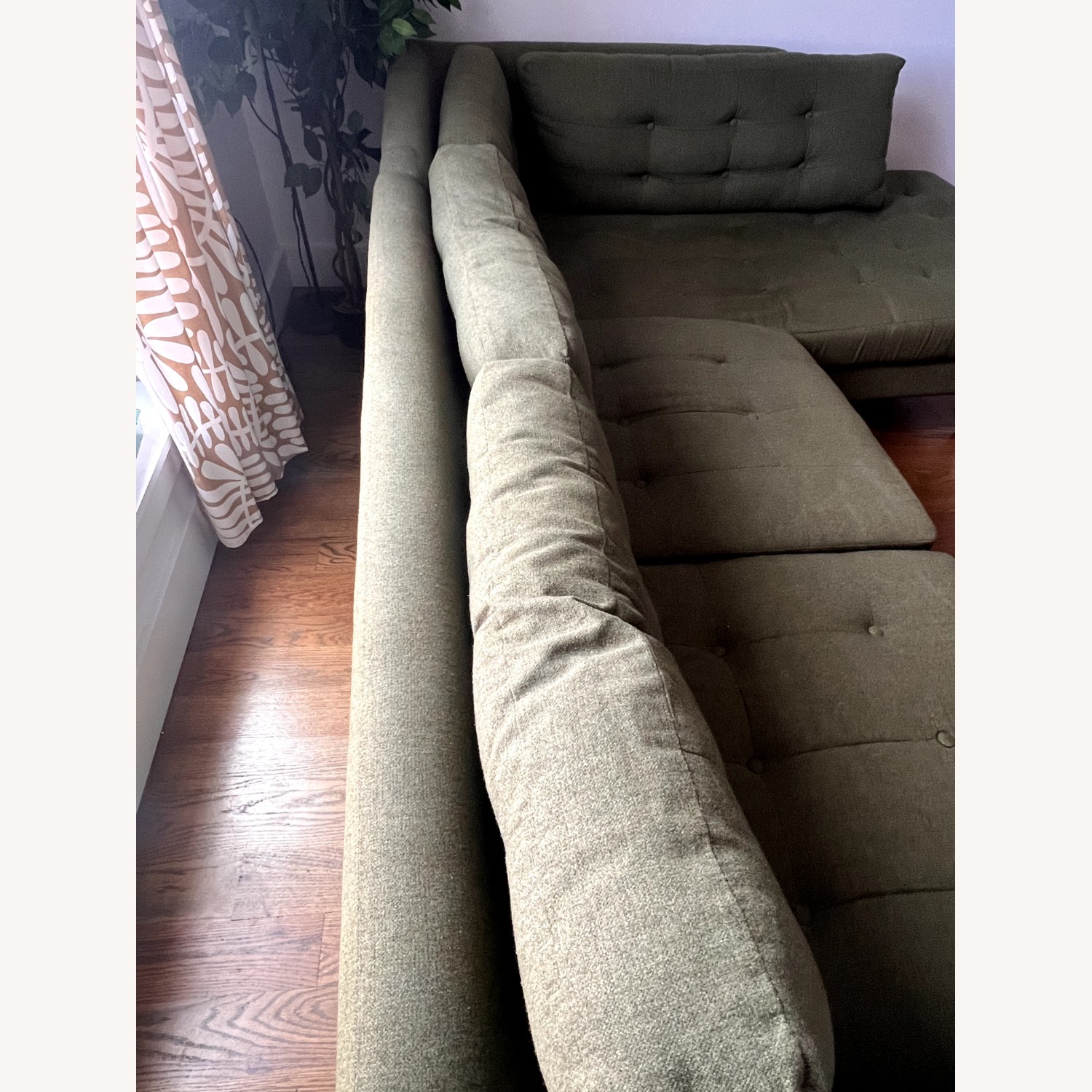 Eliot Apartment Sectional with Bumper - Olive - image-2