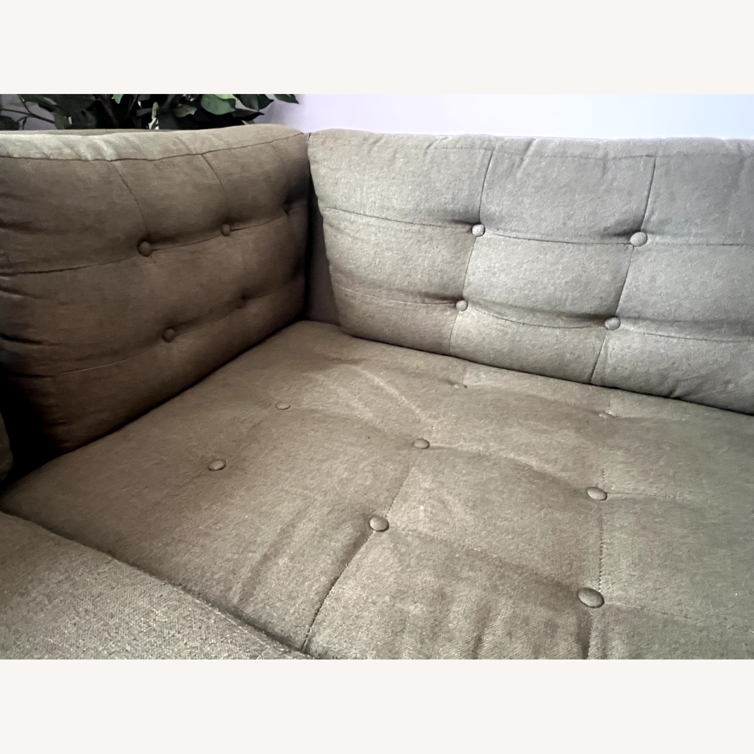 Eliot Apartment Sectional with Bumper - Olive - image-3