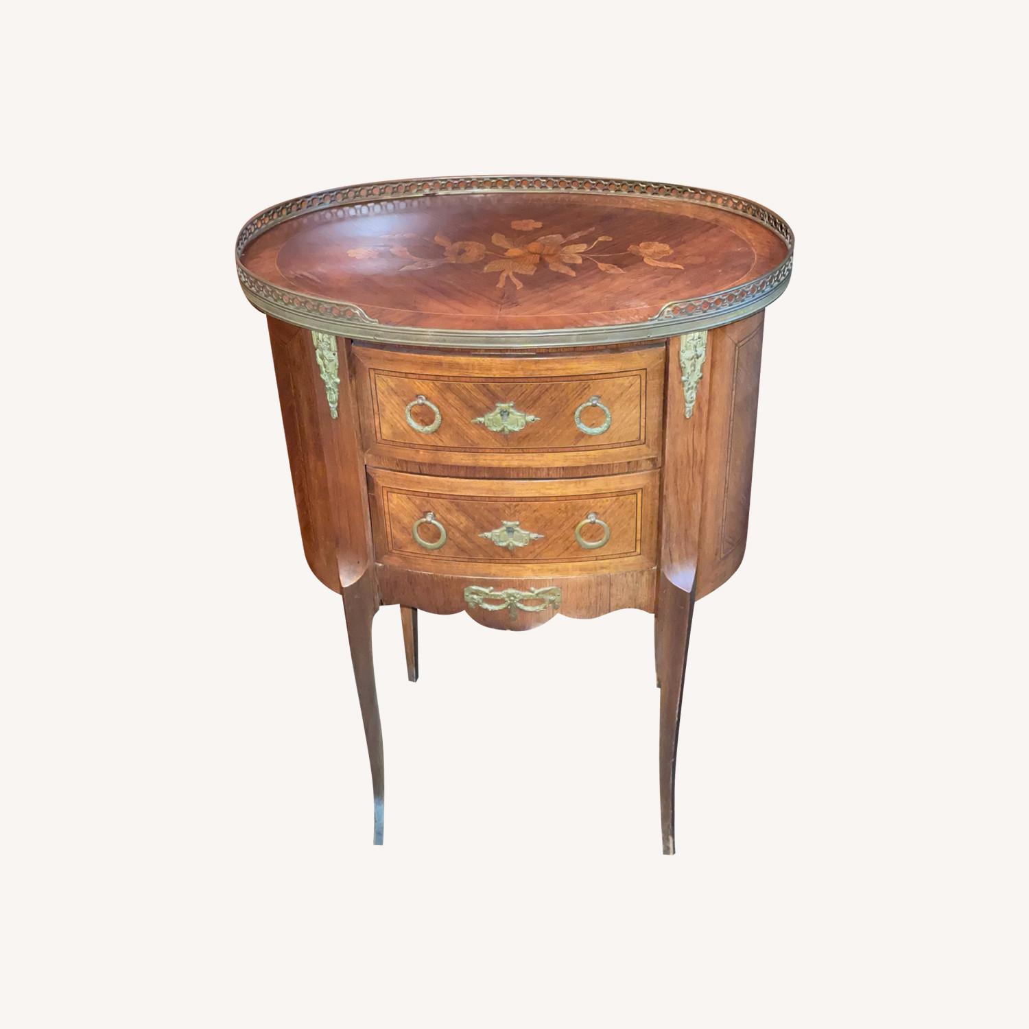 Louis XVI Style Mahogany Table - image-0