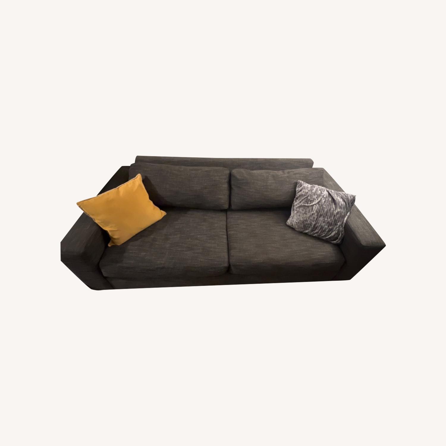 West Elm Dark Gray Sofa - image-0