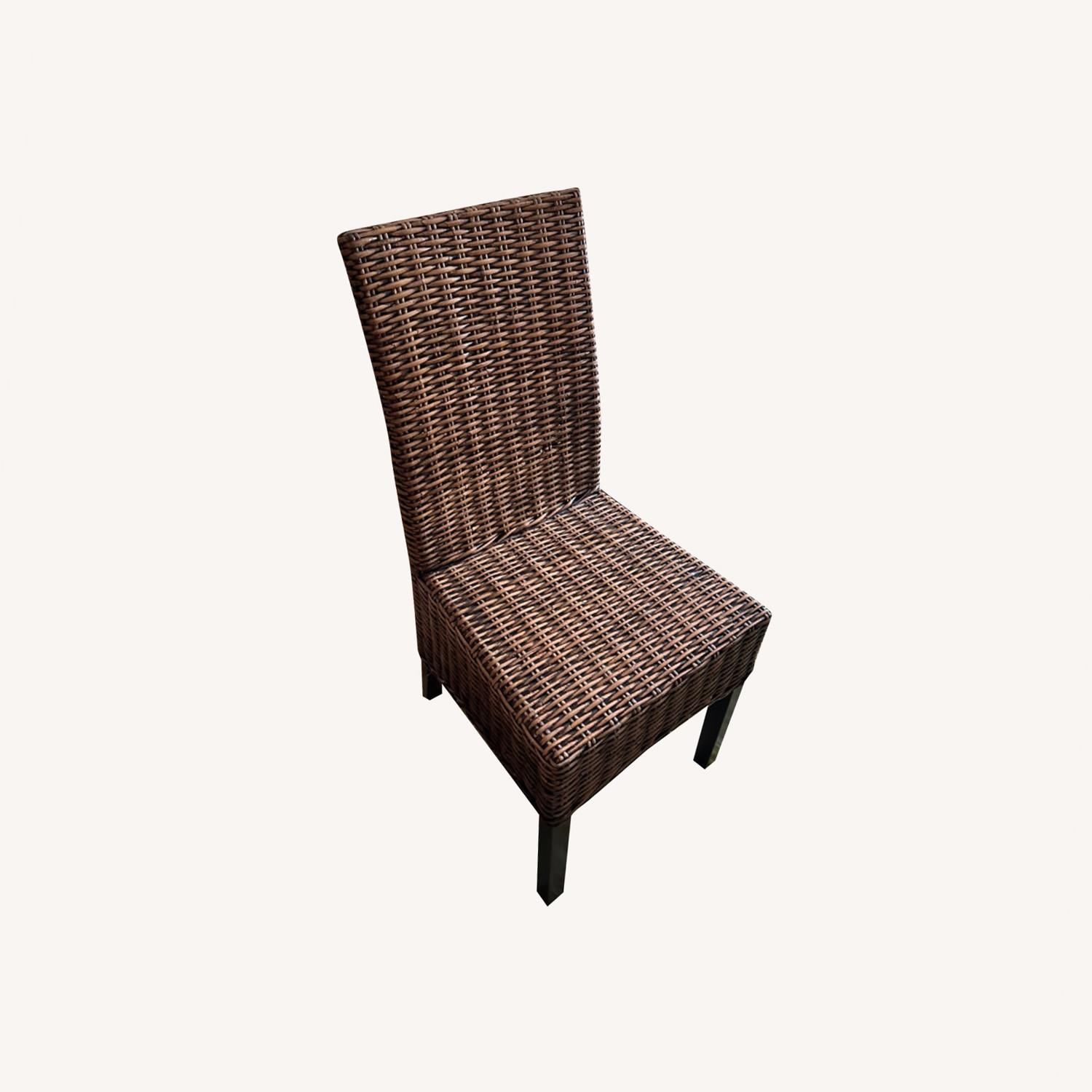 Dark Brown Wayfair Rattan Chairs - image-0