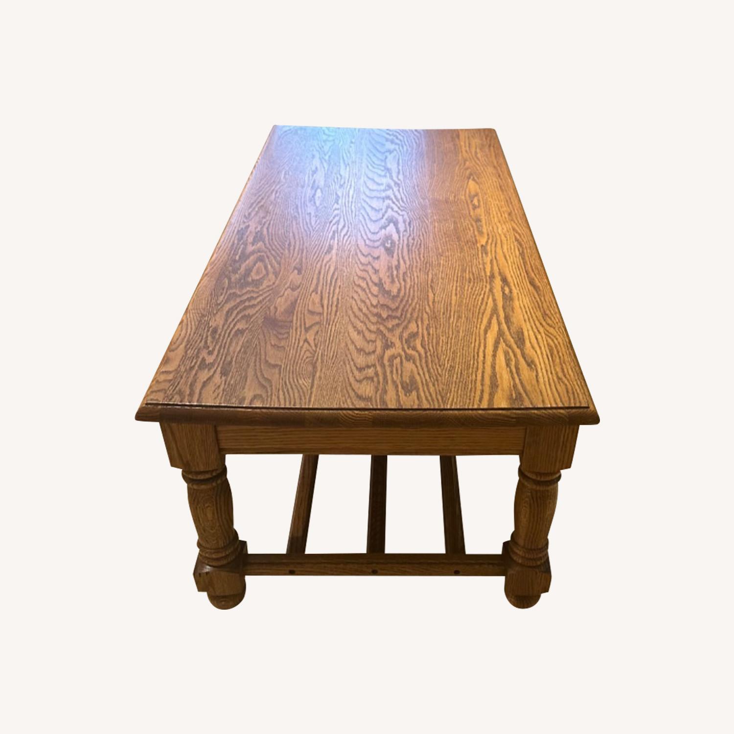 Vintage Solid Wood Coffee Table - AptDeco