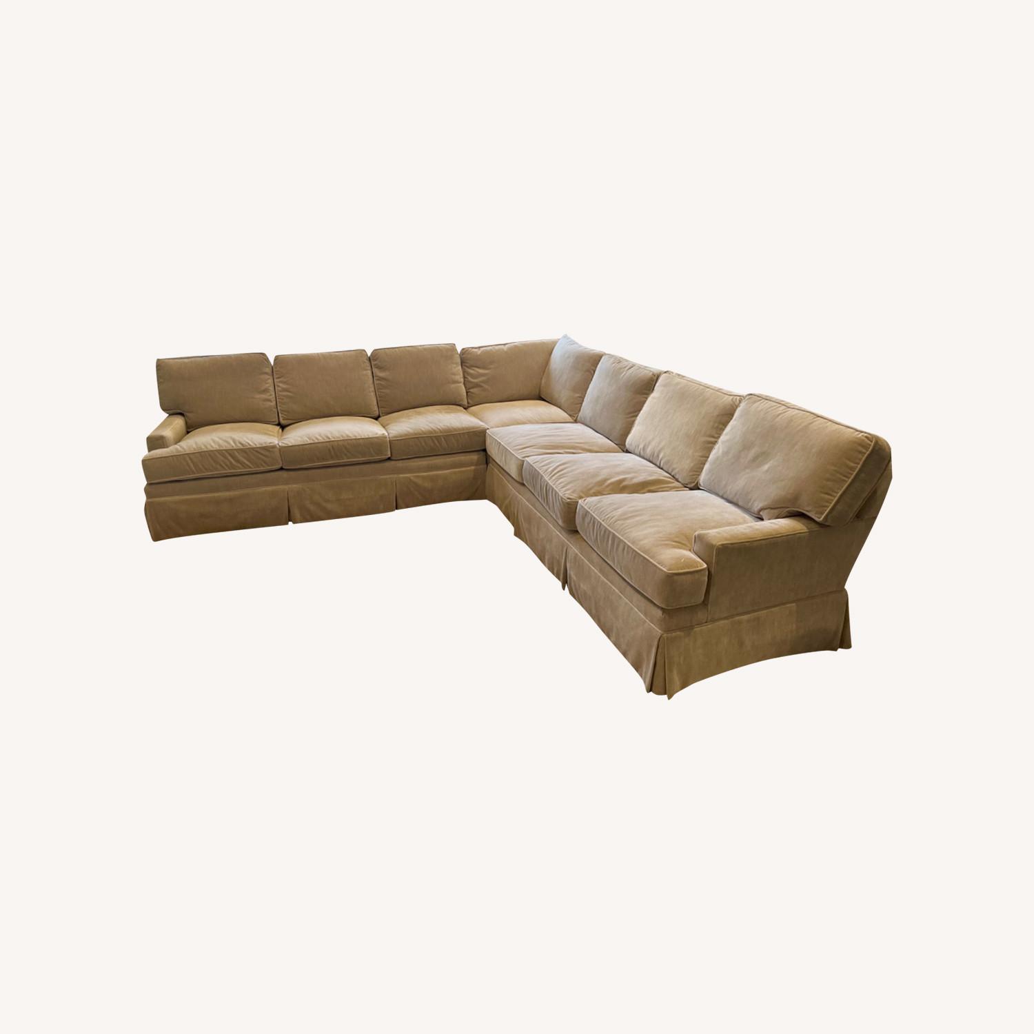 Thibaut Custom 7 Seat Tan Sectional - image-0