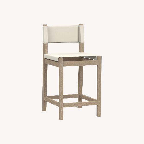 Pottery Barn Tibetan Bar Stools in Seadrift (2x) AptDeco