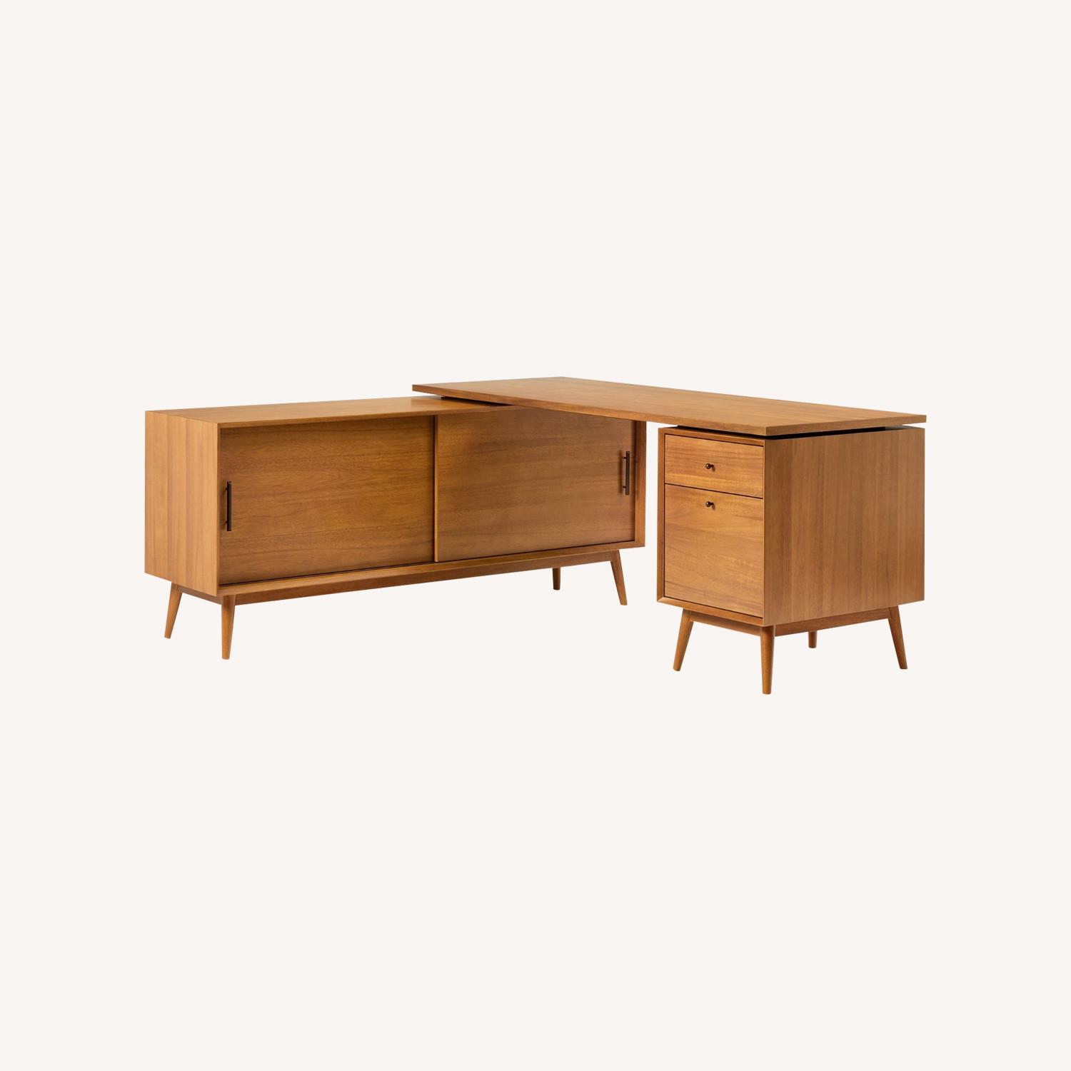 West Elm Mid-Century Modular L-Shaped Desk - image-0