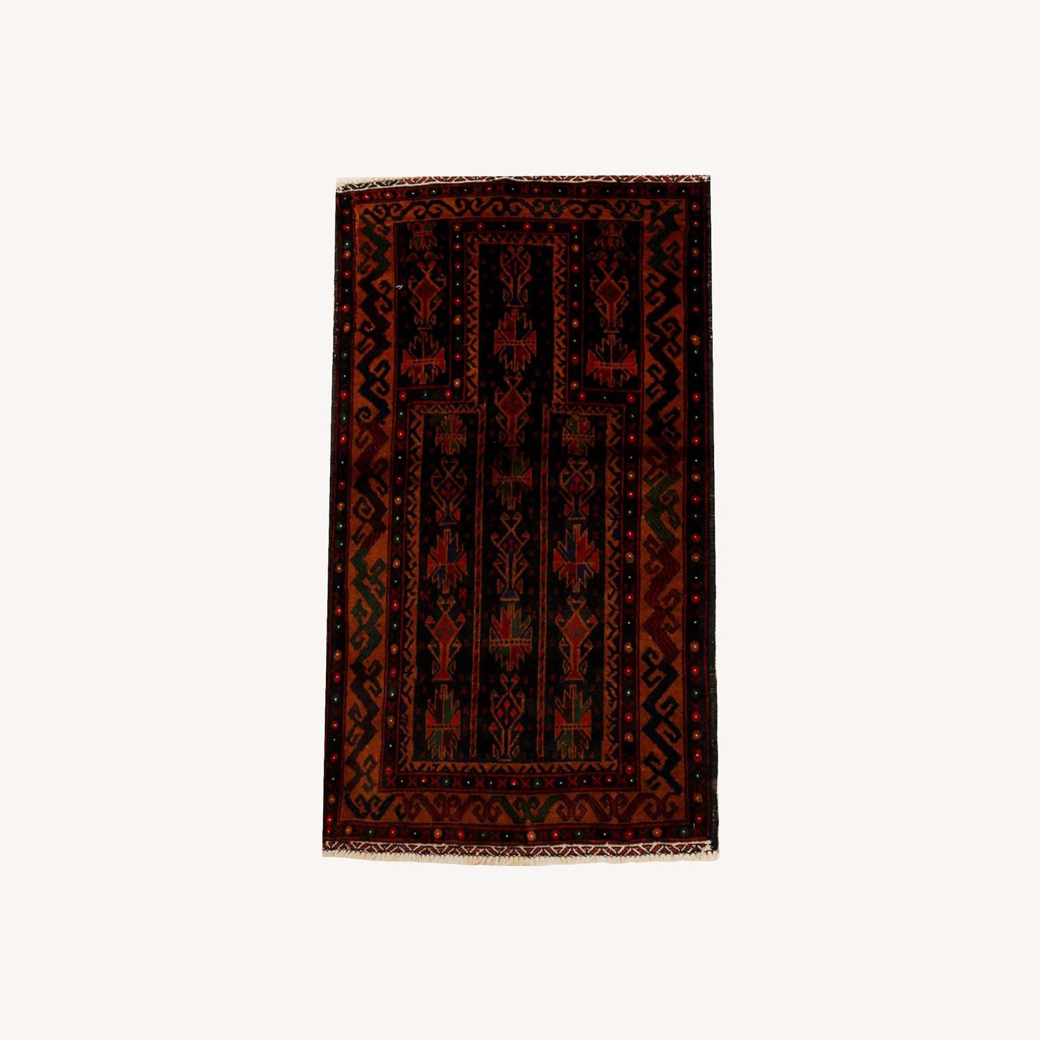 Dark Red Quality Tribal Baluch Rug 3' x 4' - image-0