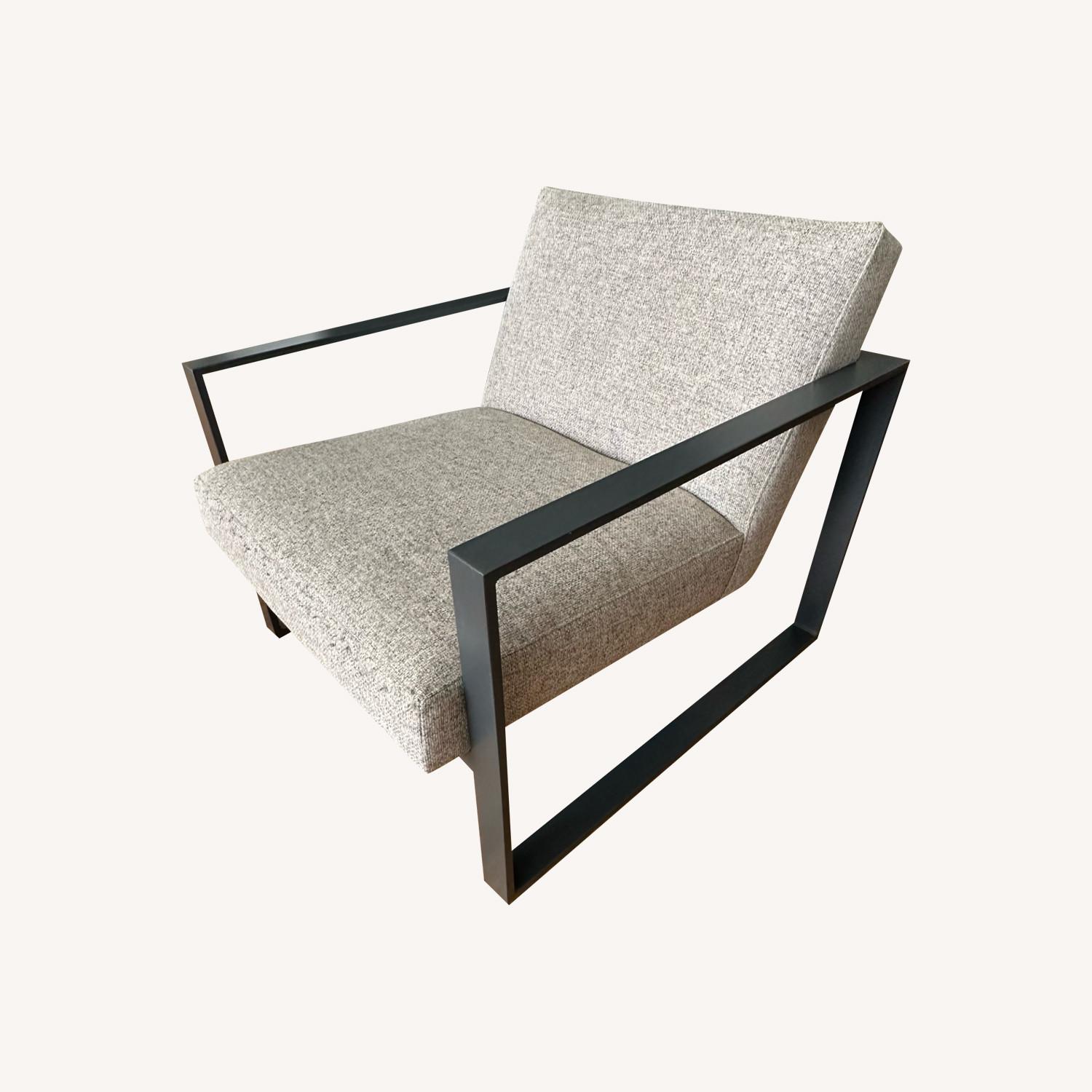 CB2 Grey Arm Chair - image-0