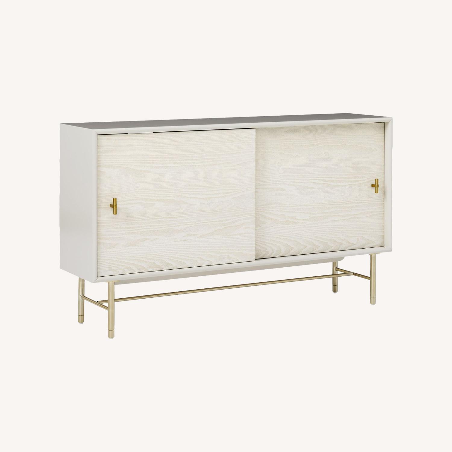 West Elm Modernist Wood & Lacquer Shallow Media Console - image-0