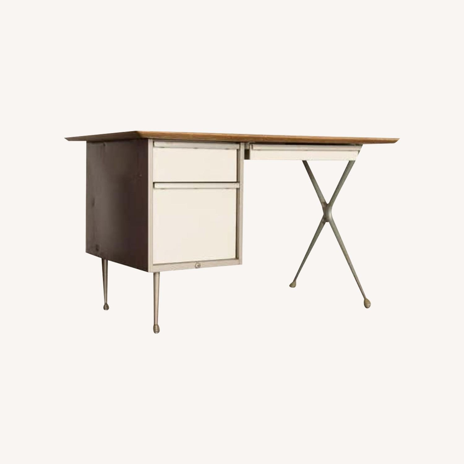 Industrial Midcentury Desk by Raymond Loewy - image-0