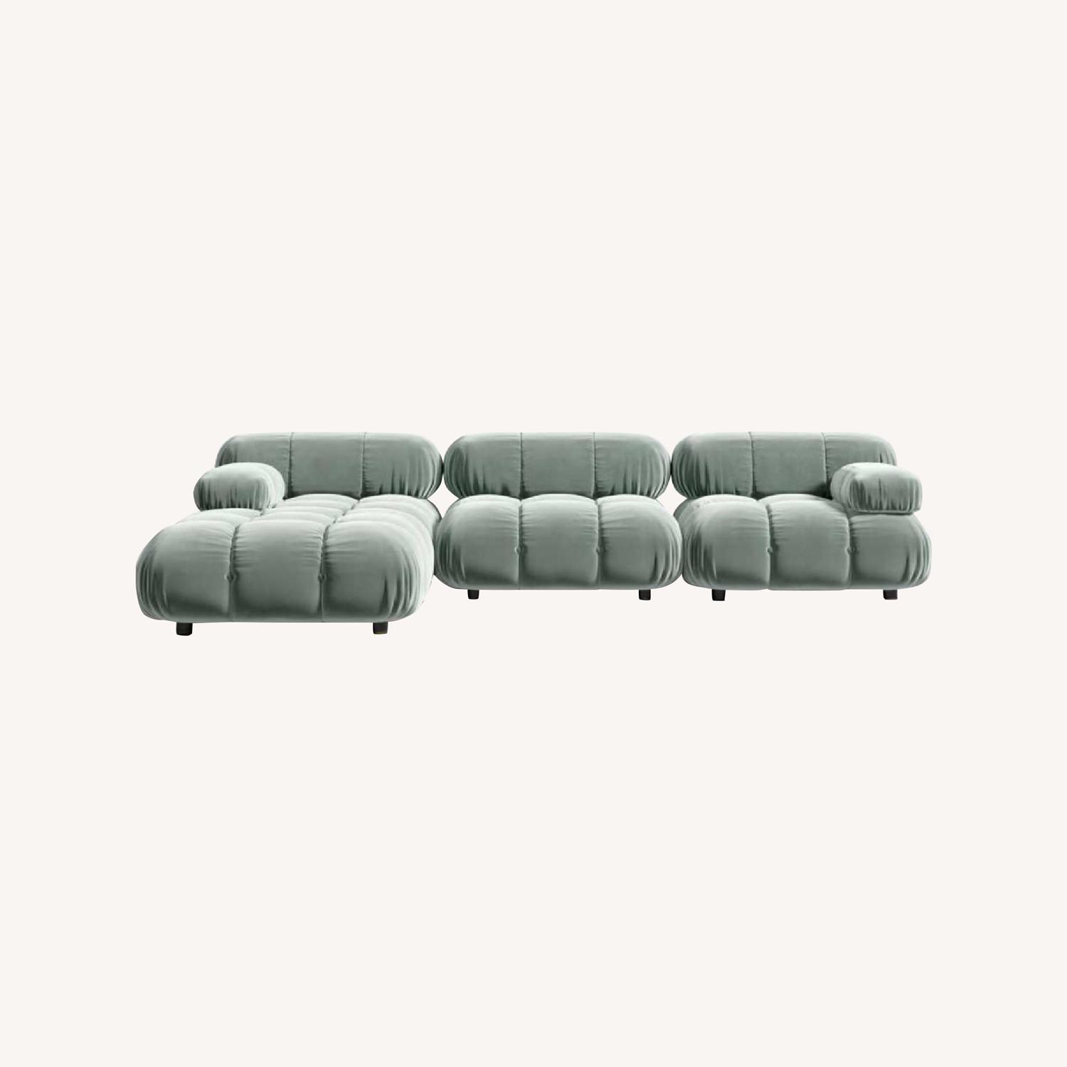 Rove Concepts Bellini Sofa Plush Velvet Moonstone - image-7