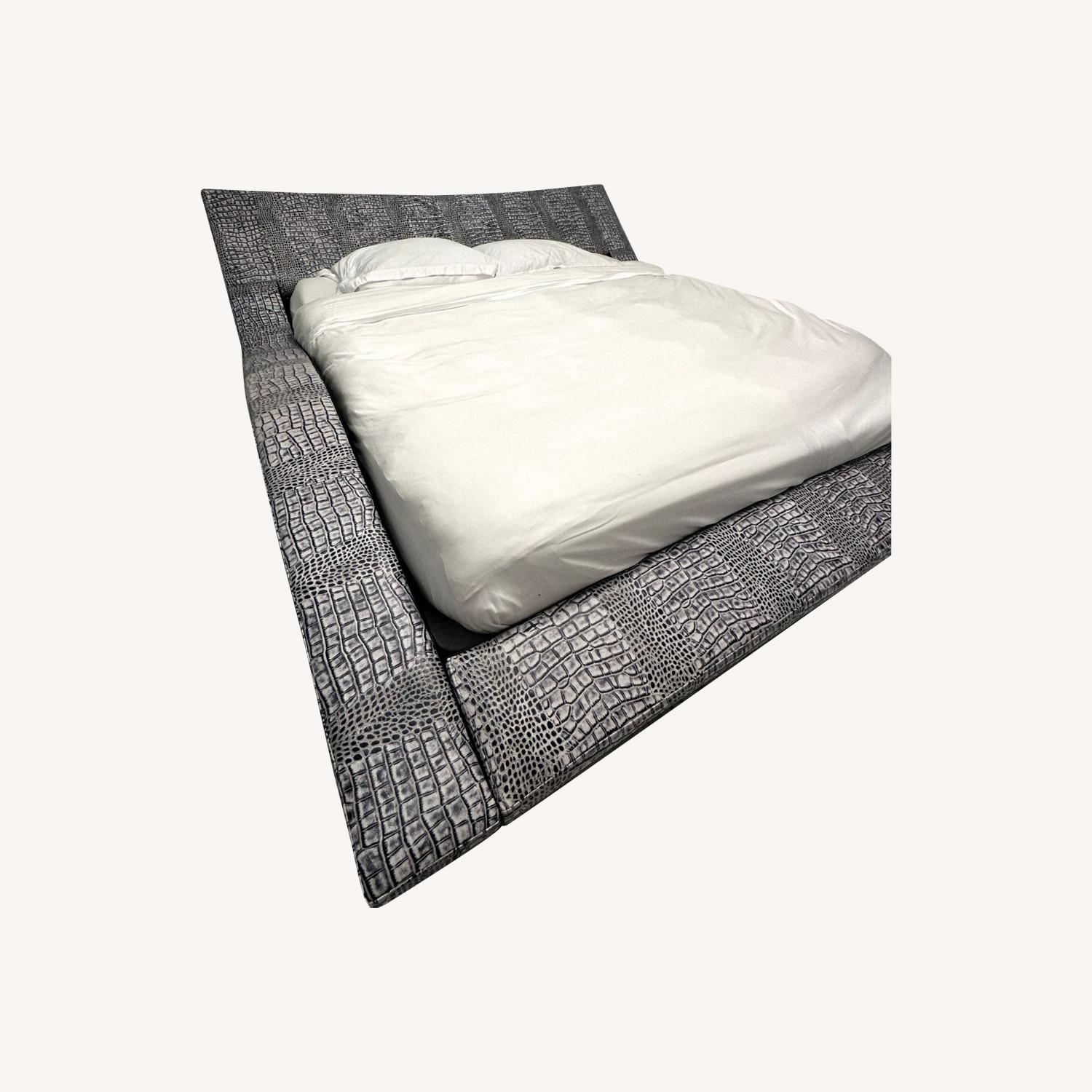 Custom Leather Bed Frame - image-0