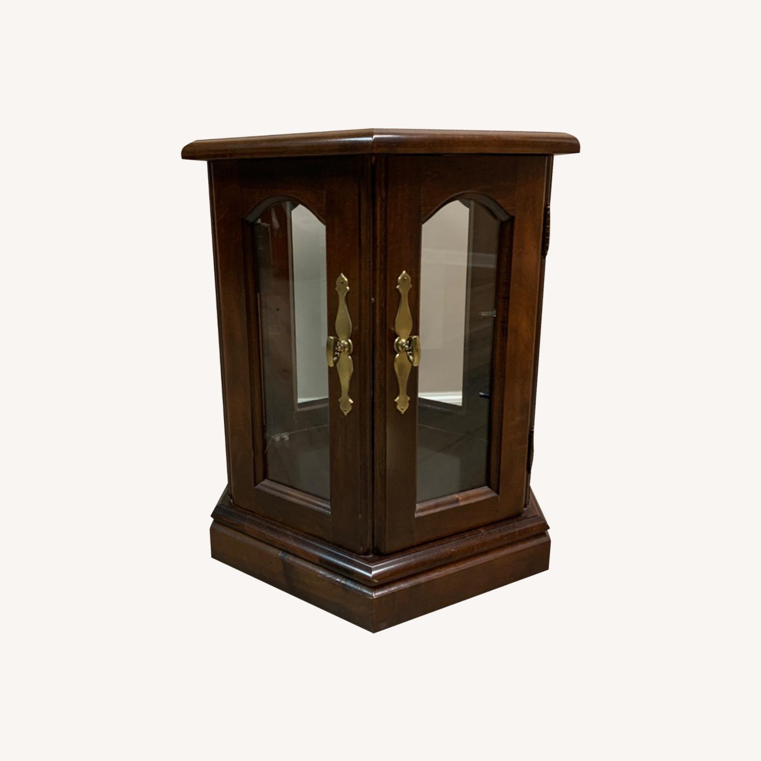 Side Table with Light & Shelf - image-0