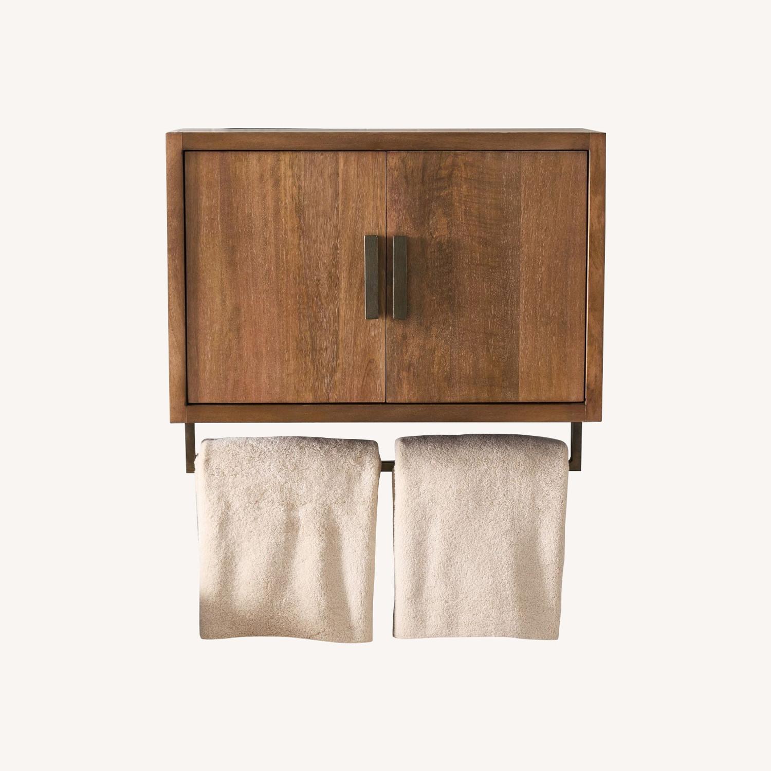 Pottery Barn Reed Reclaimed Wood Wall Cabinet - image-0